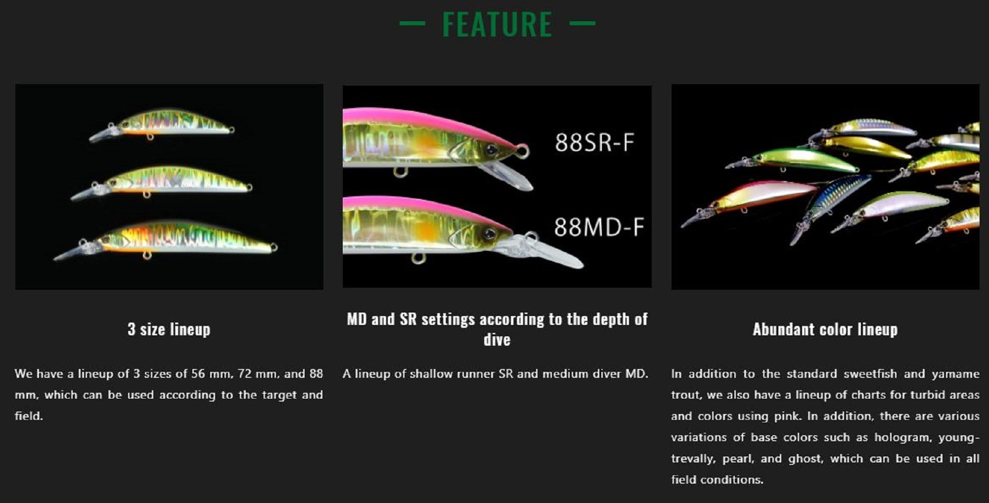Jackall Timon Tricoroll GT 88 MD-F Floating Lure Nishiki Ayu (0090)