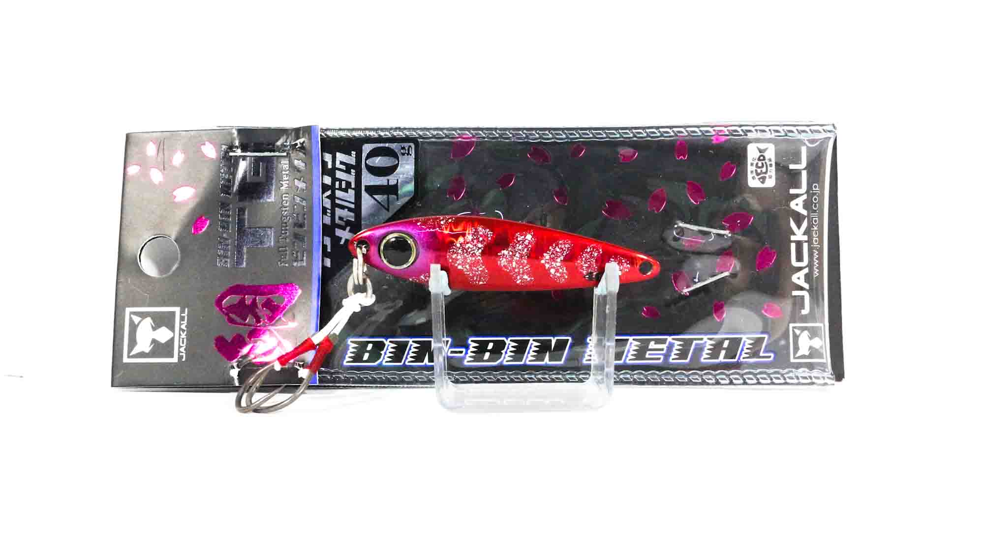 Jackall Metal Jig Bin Bin TG Tungsten 40 grams Red Ika Glow (1868)