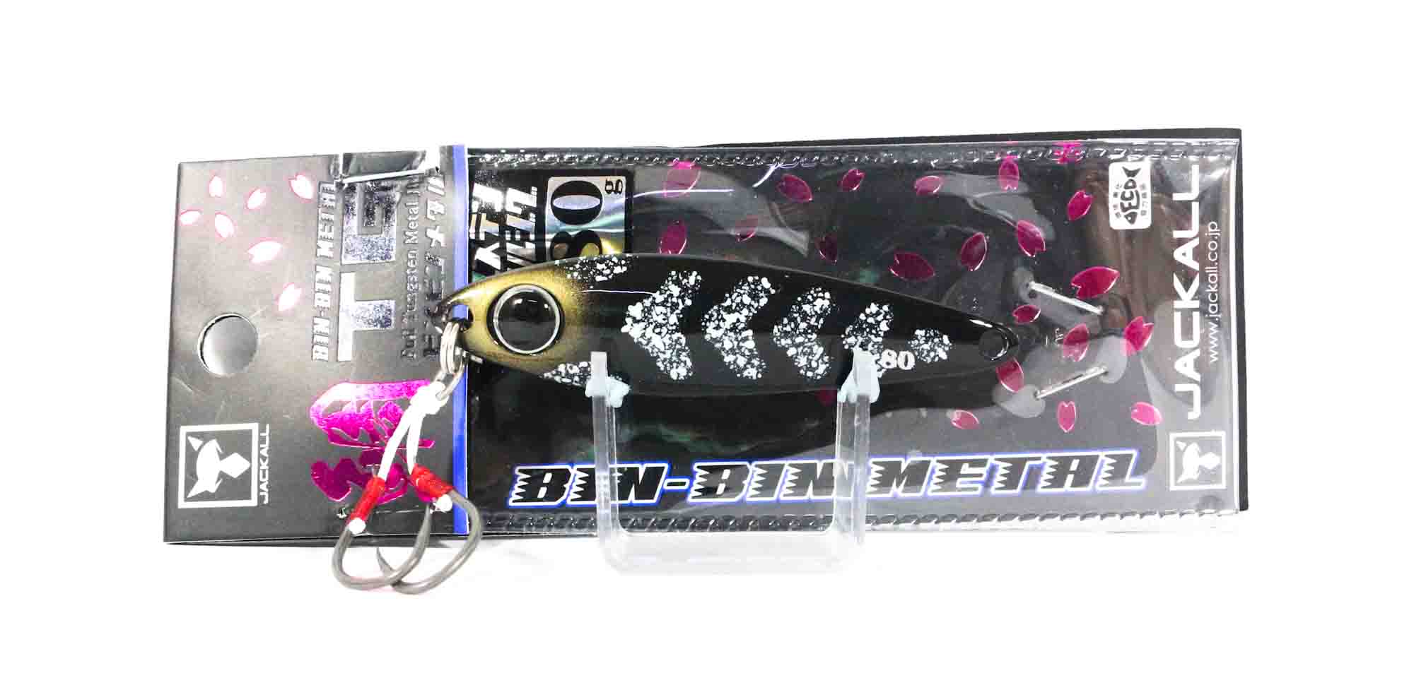 Jackall Metal Jig Bin Bin TG Tungsten 80 grams Black Gold Ika Glow (1936)