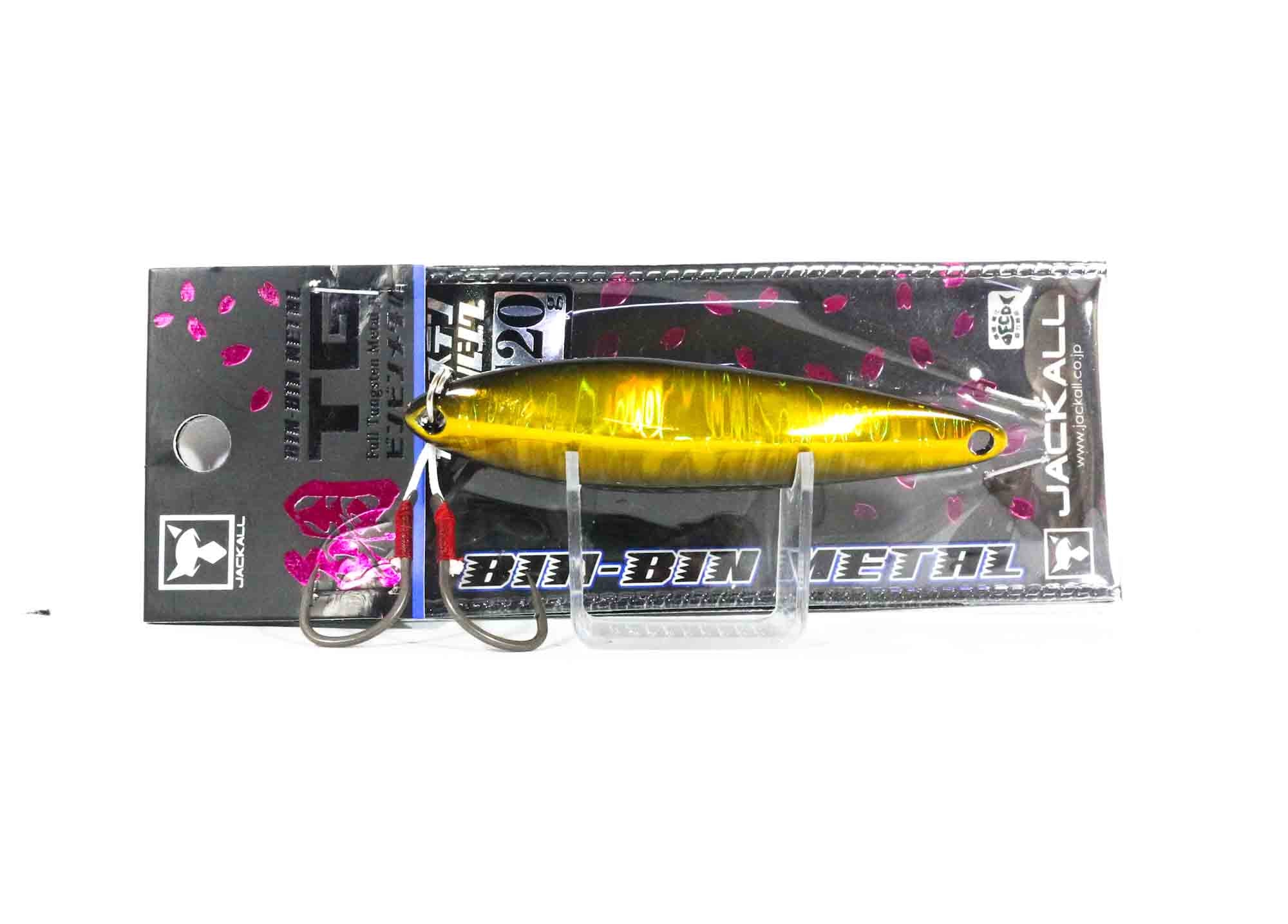 Jackall Metal Jig Bin Bin TG Tungsten 120 grams Black Gold Ika Glow (1998)