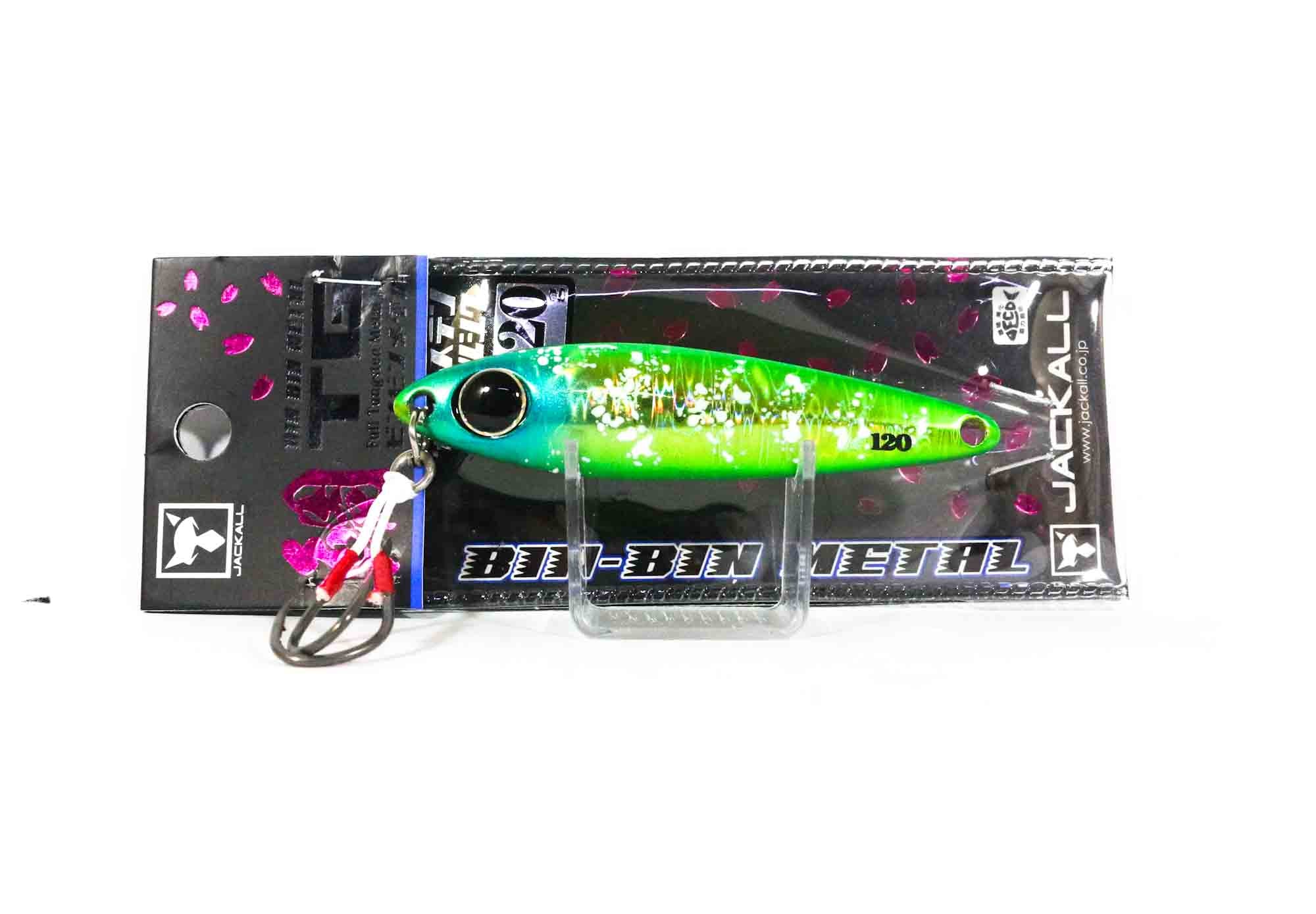 Jackall Metal Jig Bin Bin TG Tungsten 120 grams Green Gold Ika Glow (2001)