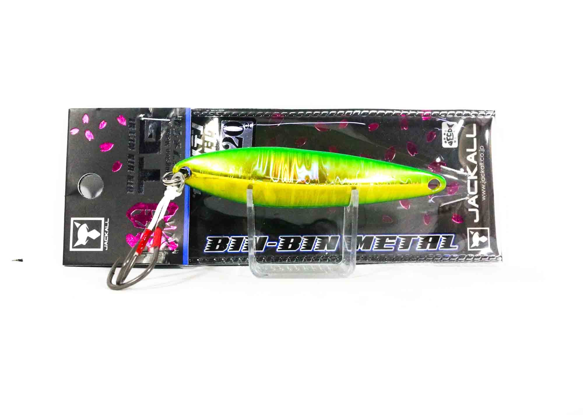 Jackall Metal Jig Bin Bin TG Tungsten 120 grams Green Gold Ika Glow (2001)