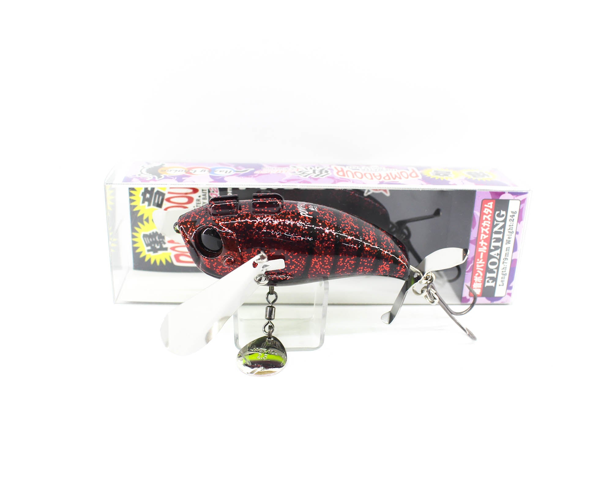 Jackall Pompadour Bakuon 79 mm 24 grams Floating Lure Chart Belly (3411)
