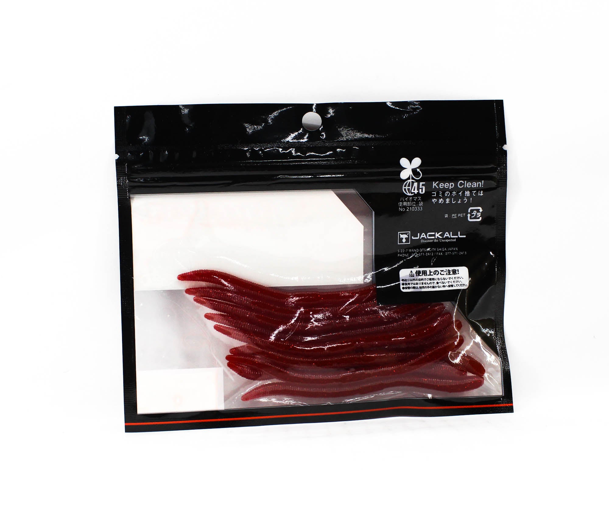 Jackall Soft Lure Flick Shake 3.8 Inches Akamushi (4272)
