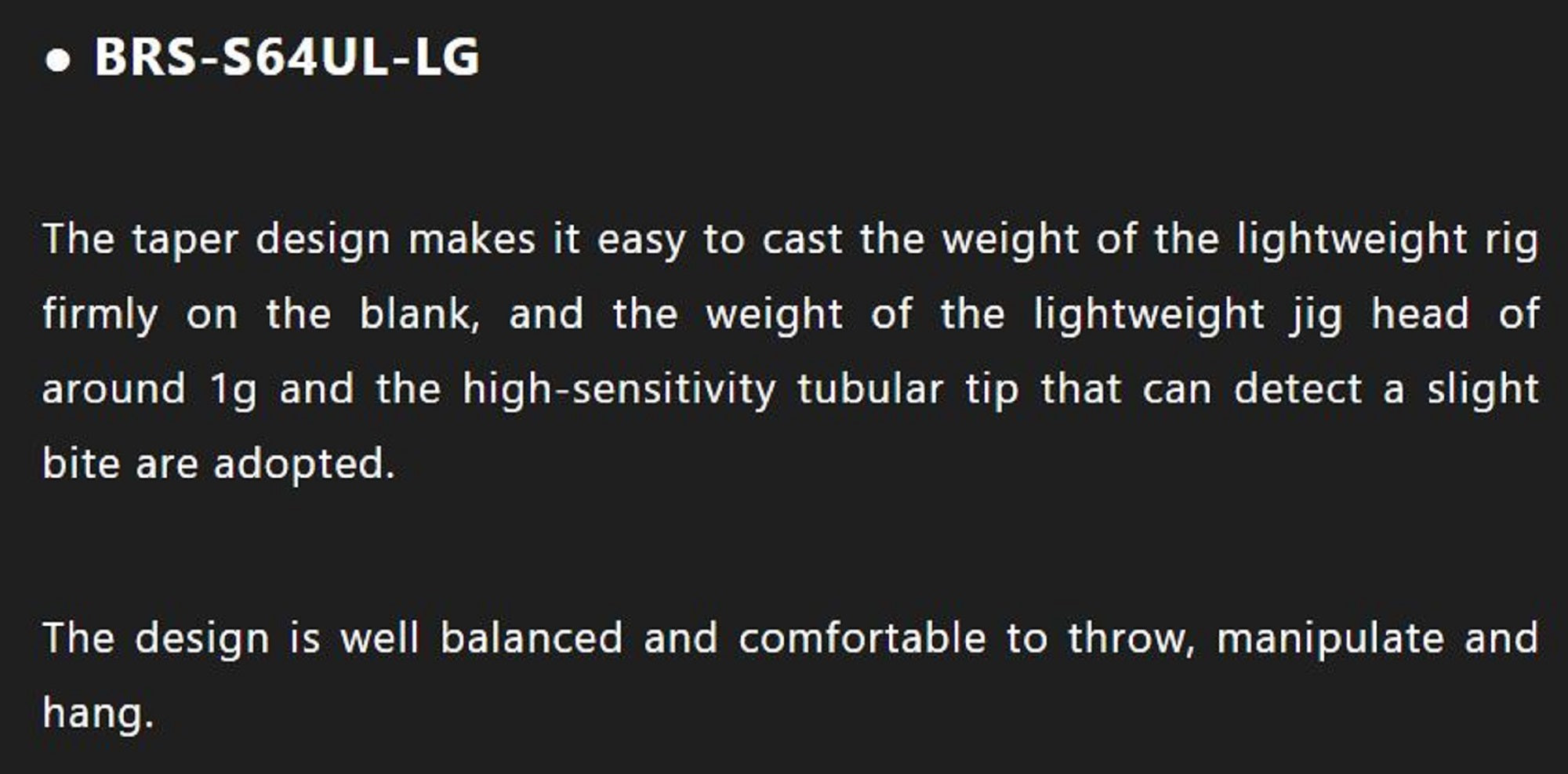 Jackall Rod Spinning BRS Bay River Surf BRS-S64UL-LG (6276)