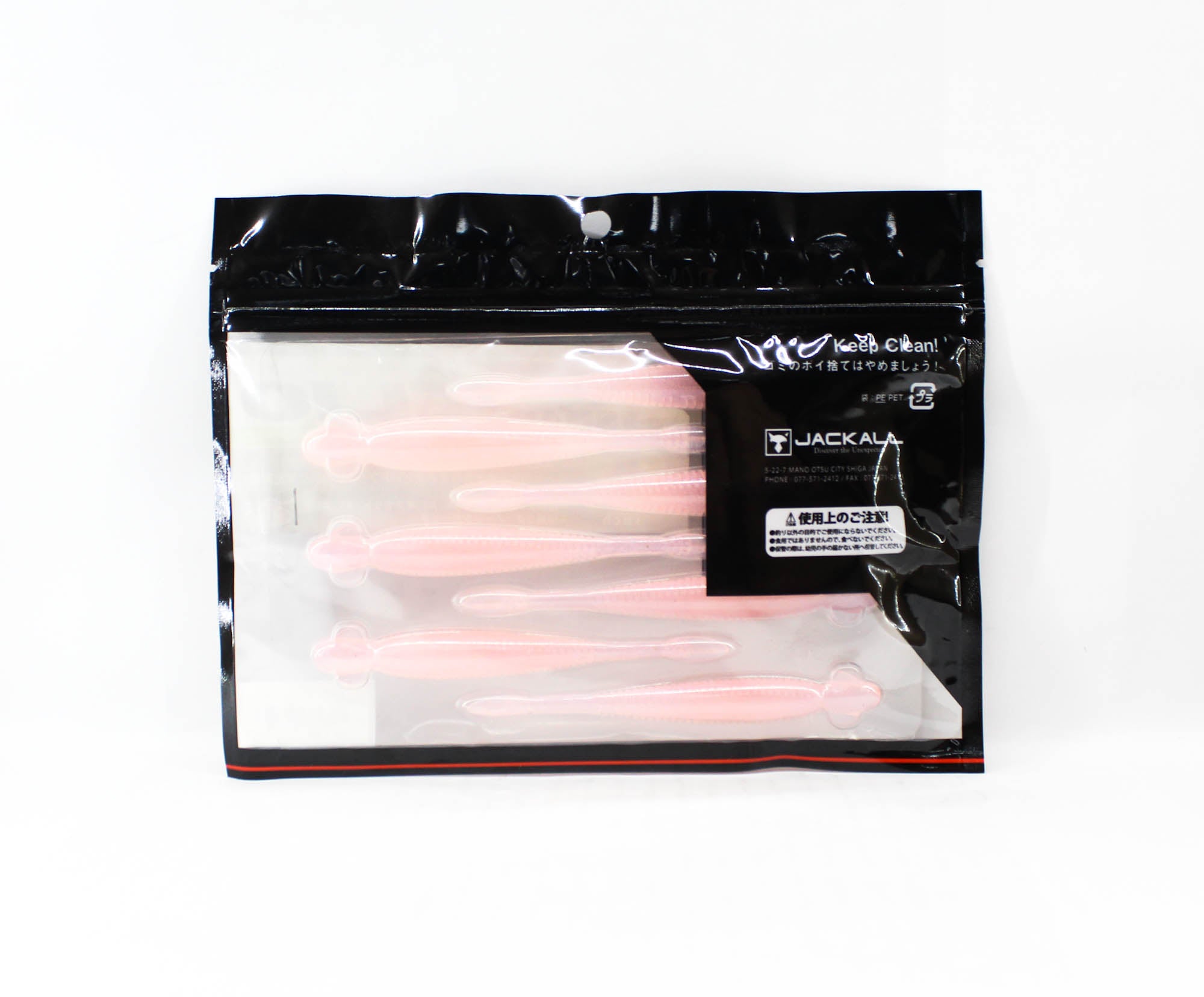Jackall Soft Lure I Shad Clio 4.1 Inches Sight Clear Pink (7907)