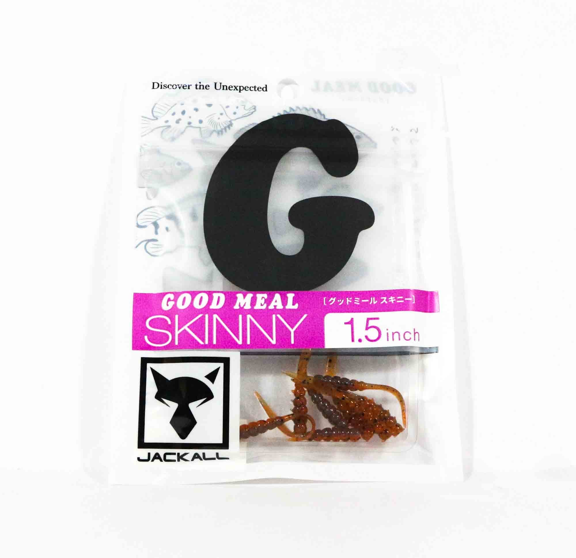 Jackall Soft Lure Good Meal Skinny 1.5 Inches Goodmeal Isome Orange (8089)
