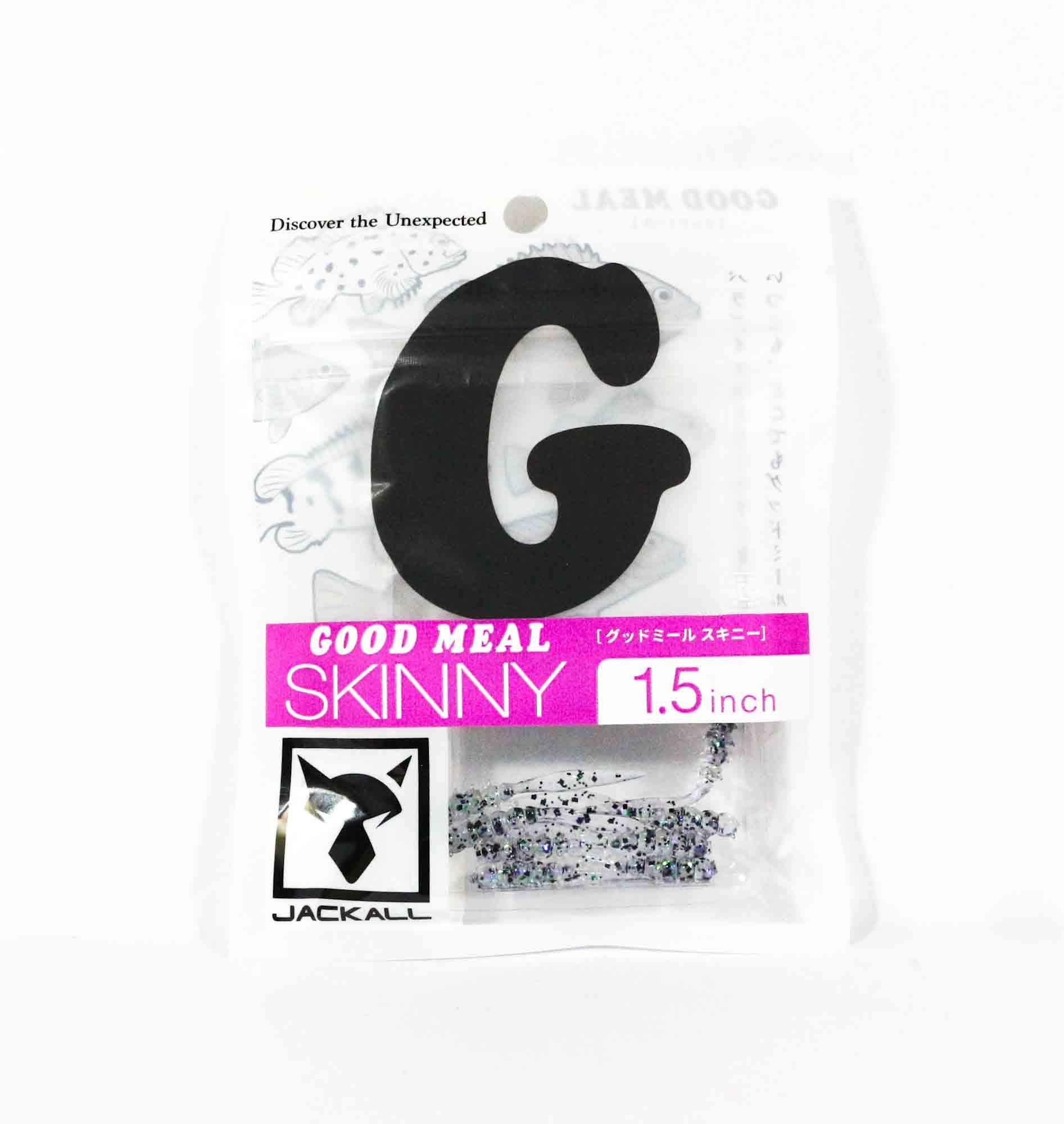 Jackall Soft Lure Good Meal Skinny 1.5 Inches Goodmeal Cristal (8102)