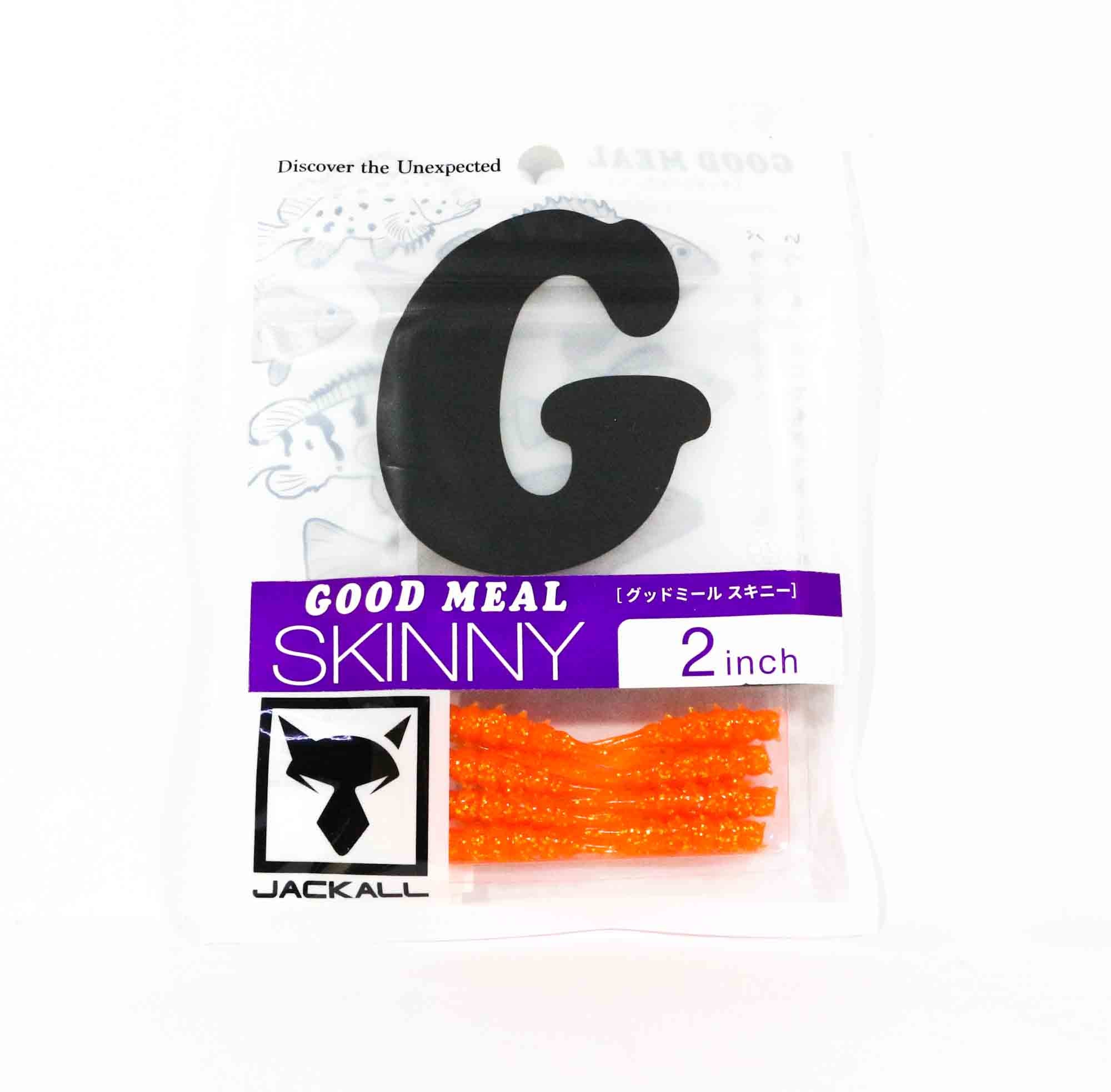 Jackall Soft Lure Good Meal Skinny 2 Inches Goodmeal Gold Flake (8157)