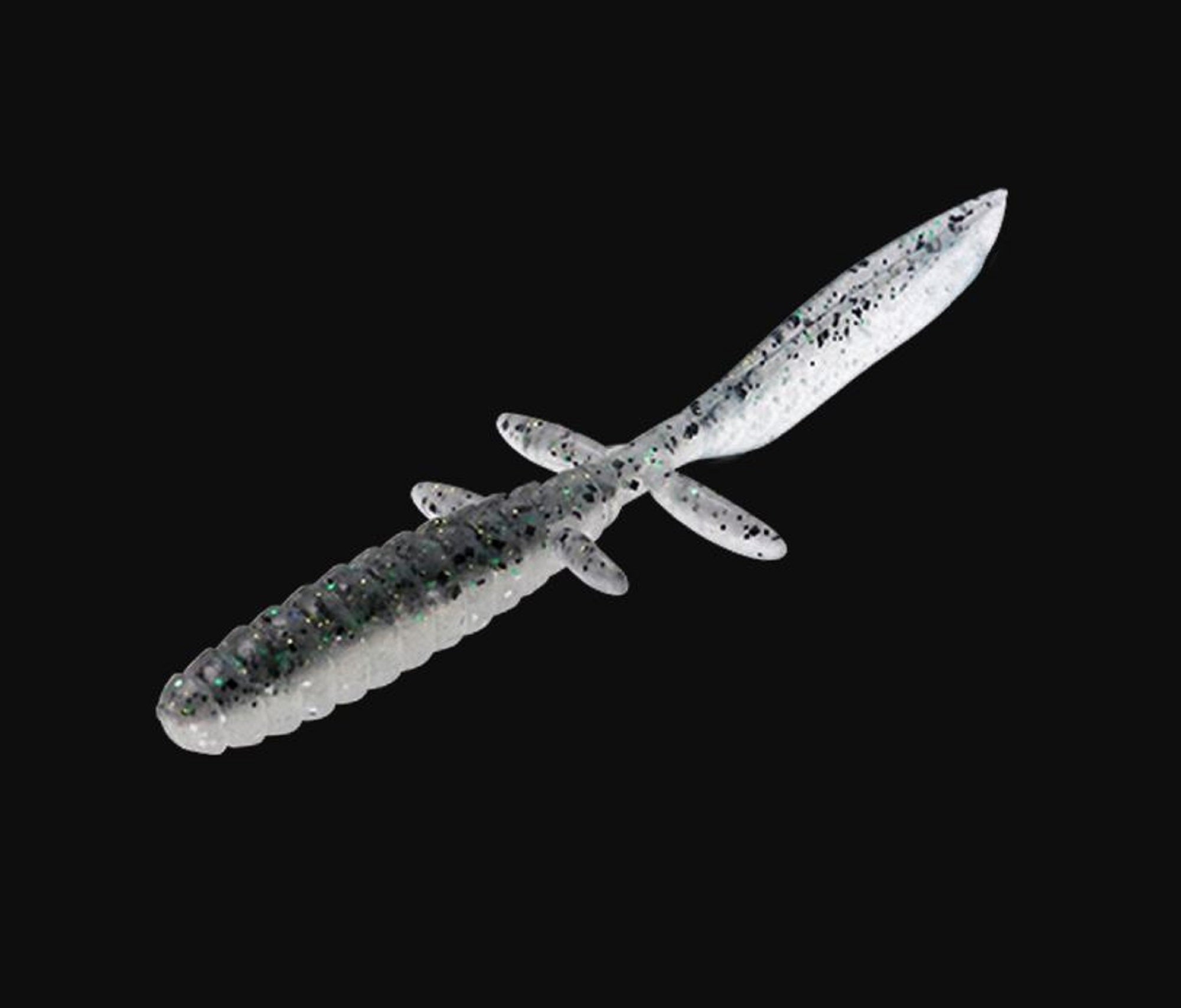 Jackall Soft Lure DB Uma Free 4.5 Inches Dark Thunder Clear Silver (0553)