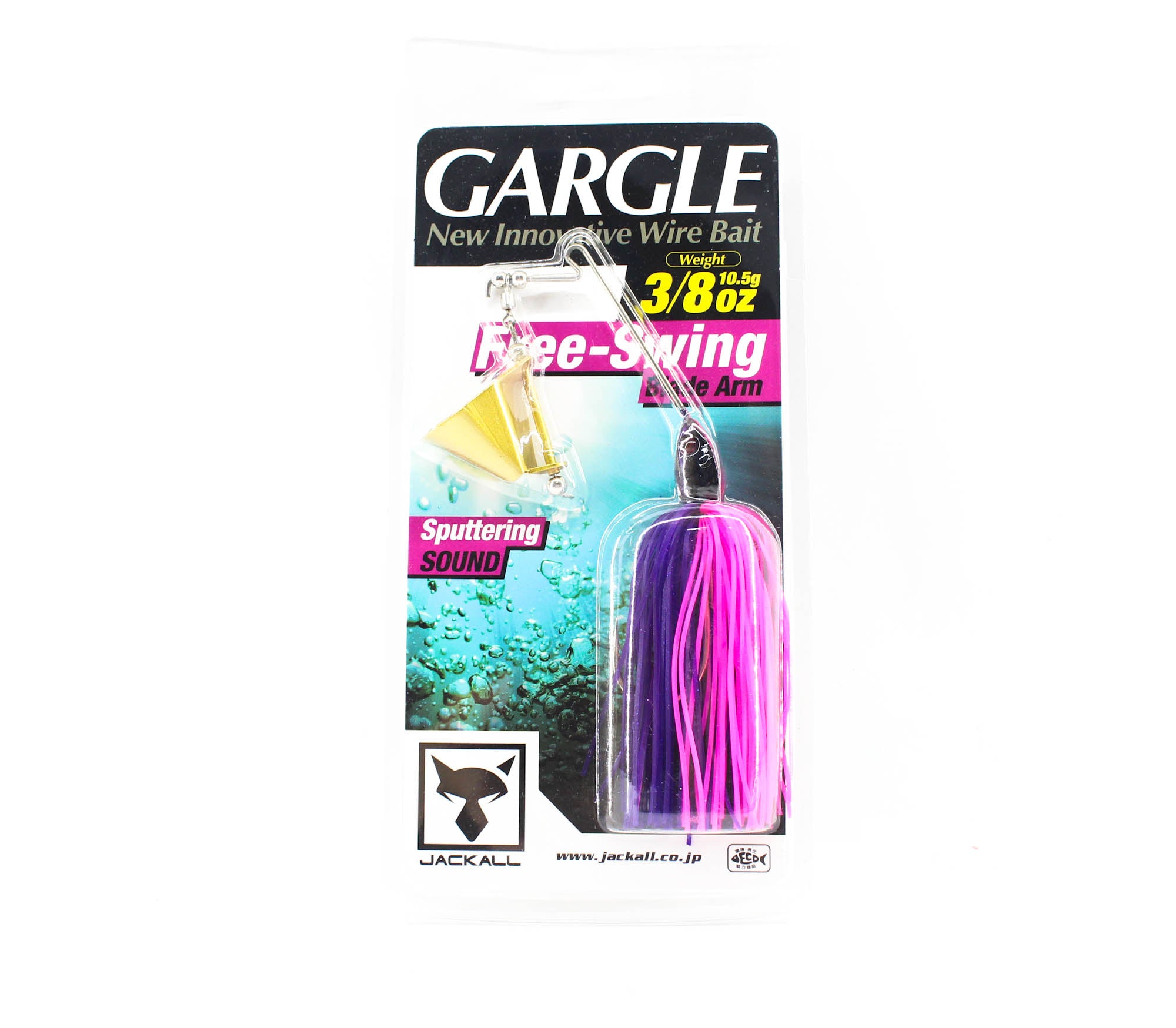 Jackall Gargle Buzzbait 3/8 oz Sinking Lure Puprle Back Pink (1734)
