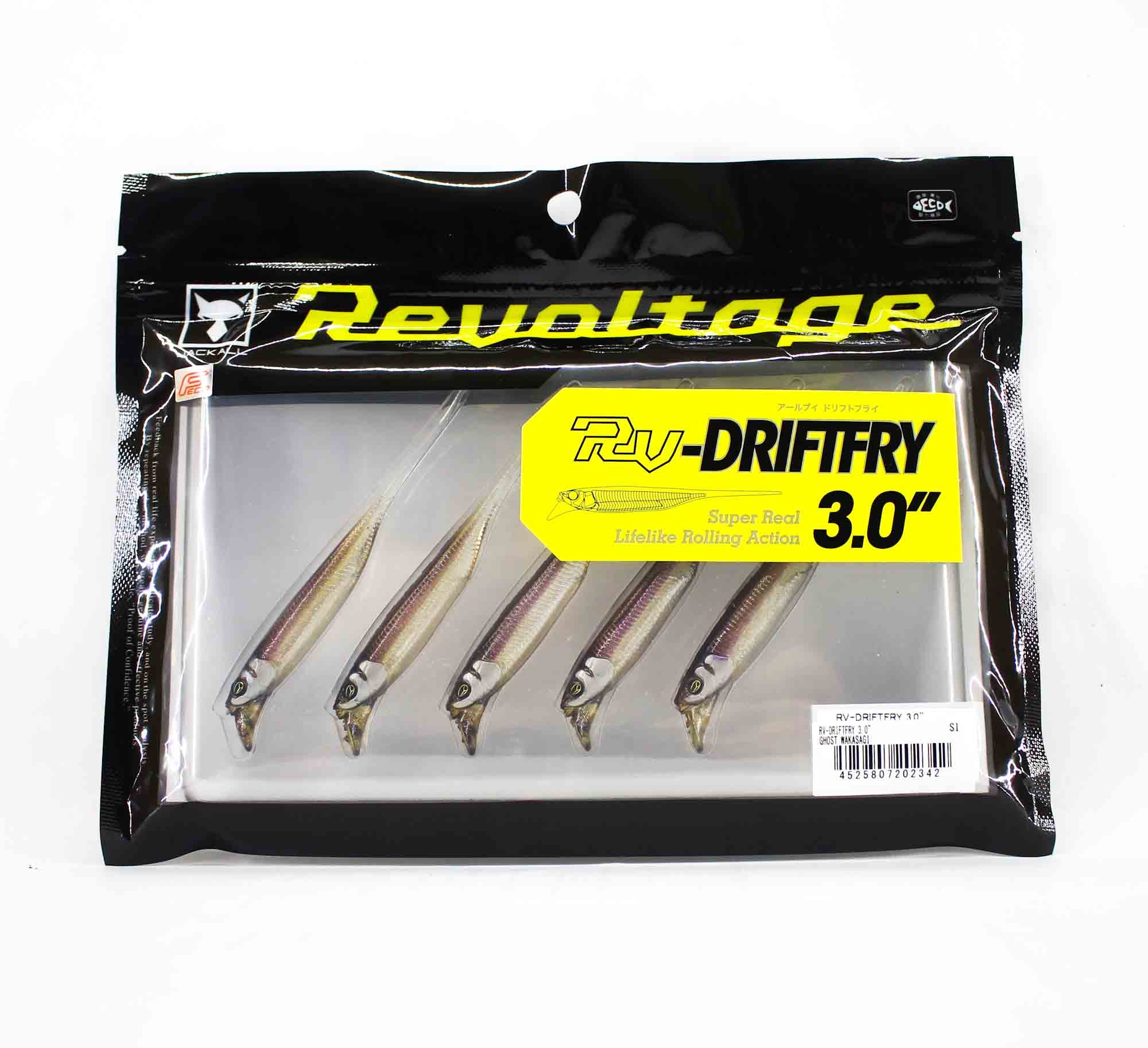 Jackall Soft Lure RV-Drift Fry 3 Inch Ghost Wakasagi (2342)