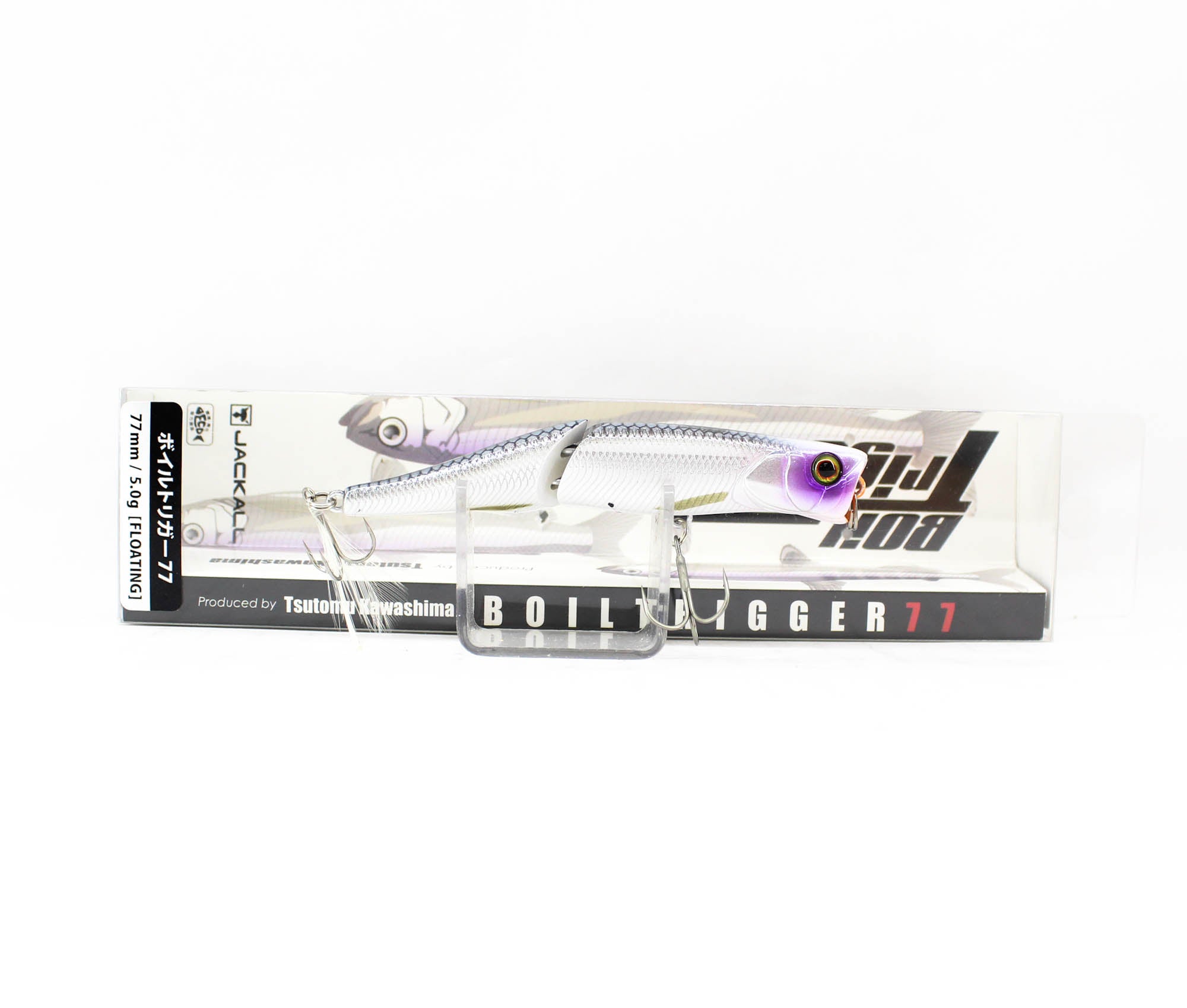 Jackall Boil Trigger 77 Floating Lure Stay White (3332)