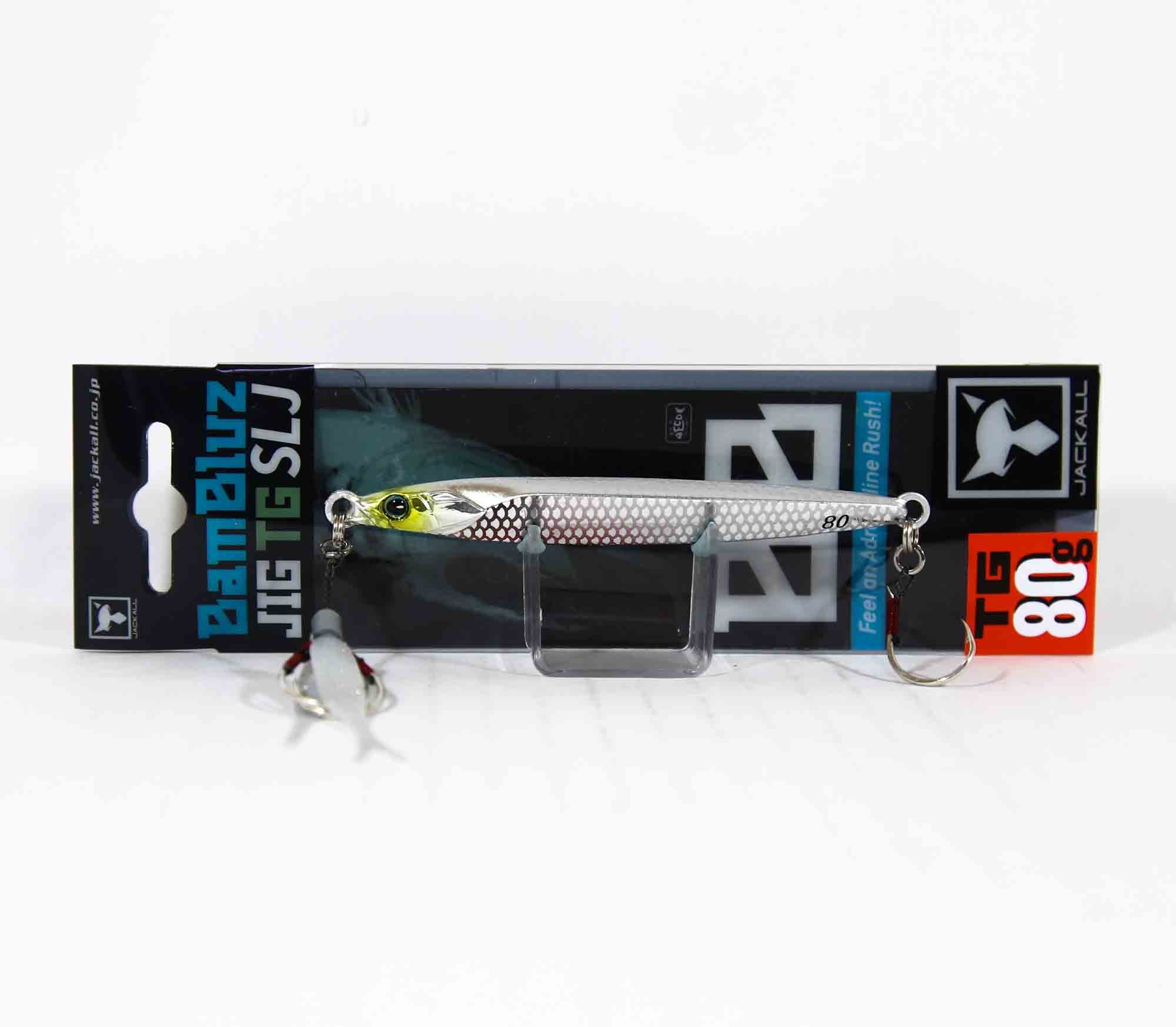 Jackall Metal Jig Bambluz SLJ TG Tungsten 80 grams Flashing Shirasu (4384)