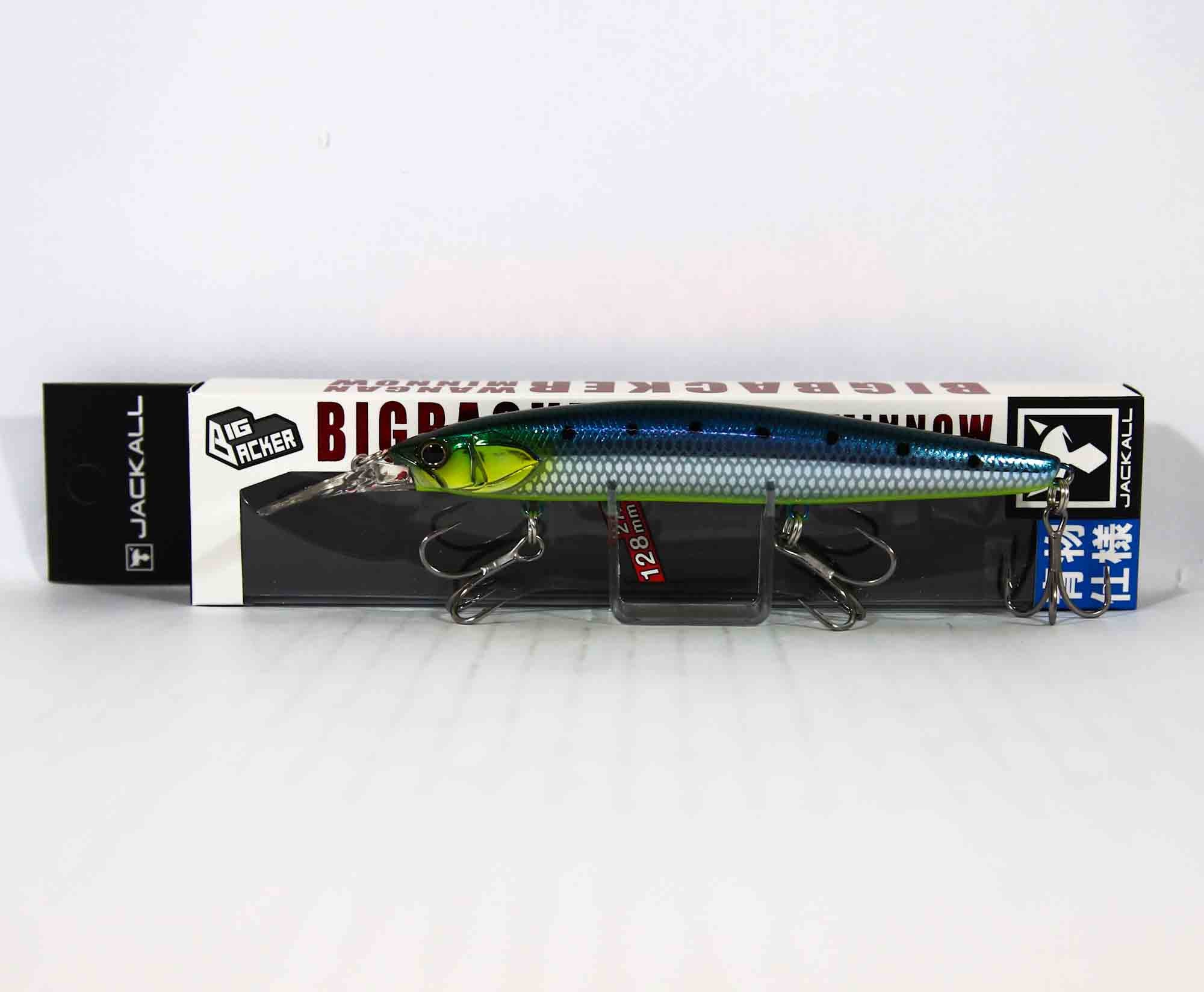 Sale Jackall Big Backer Wangan Minnow 128S-LB Sinking Lure HL Chart (4742)