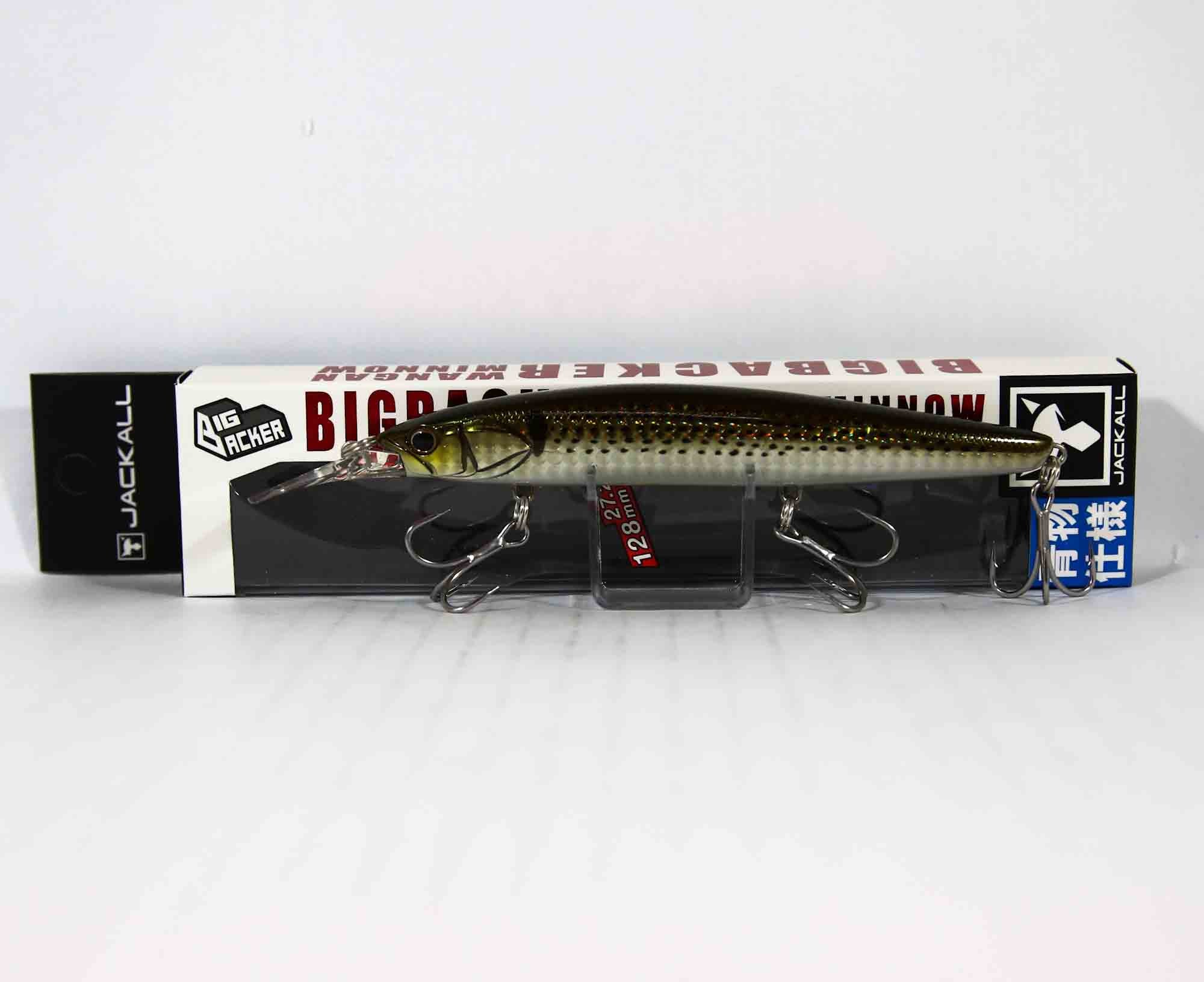 Sale Jackall Big Backer Wangan Minnow 128S-LB Sinking Lure Konoshiro (4759)