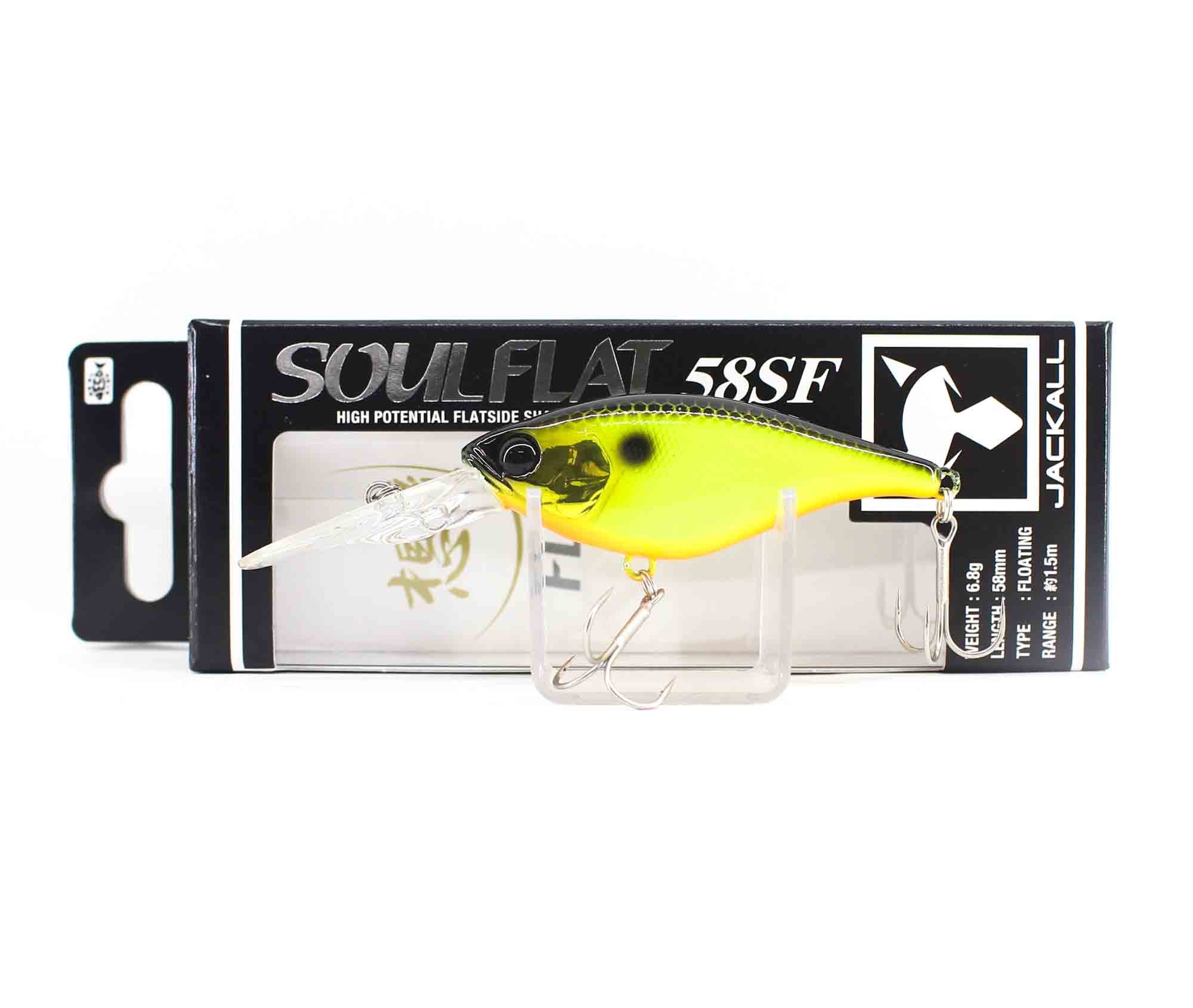 Jackall Soul Flat 58SF Floating Lure Black Back Chart (5459)