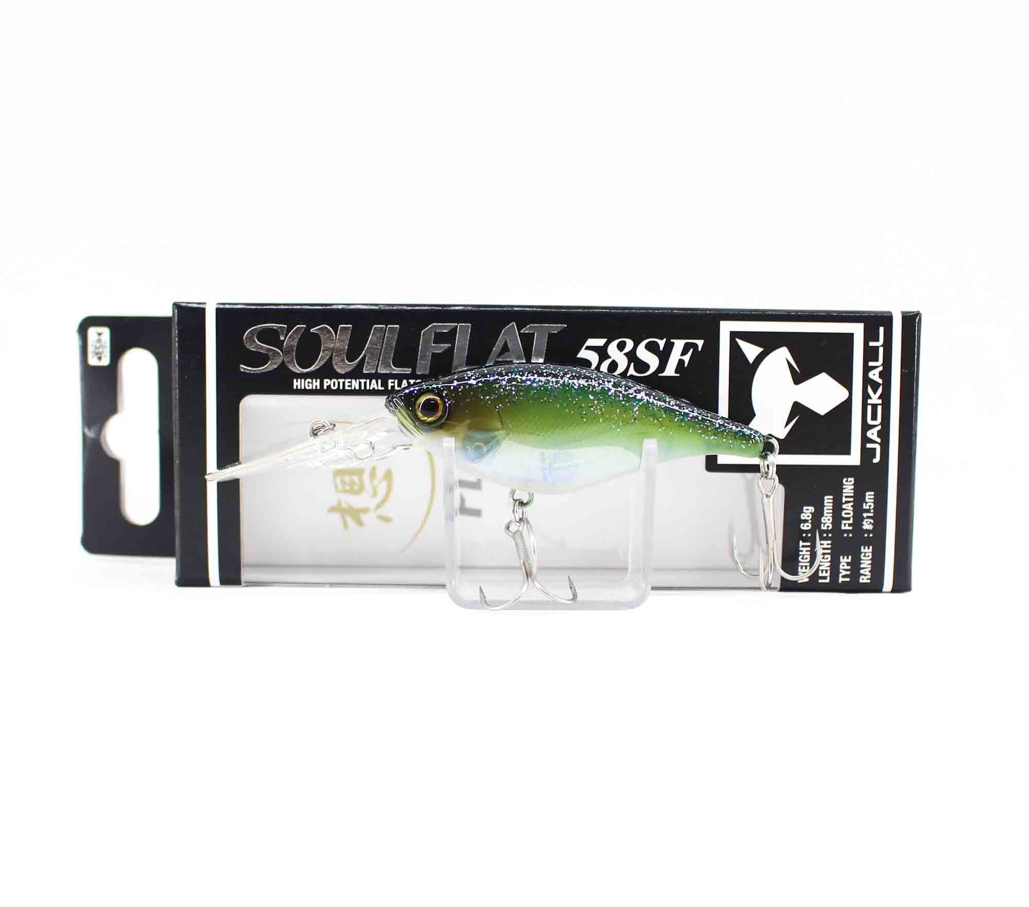Jackall Soul Flat 58SF Floating Lure Sk Dark Thunder Clear Bait (5503)