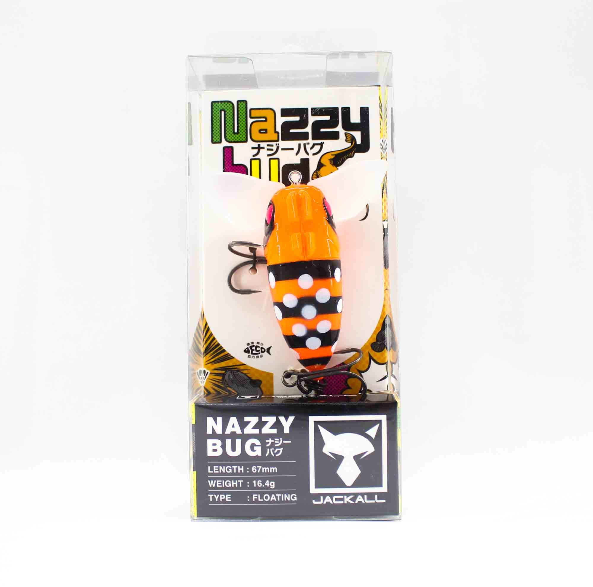 Jackall Nazzy Bug 67 mm 16.4 grams Floating Lure Spark Orange Candy (1665)