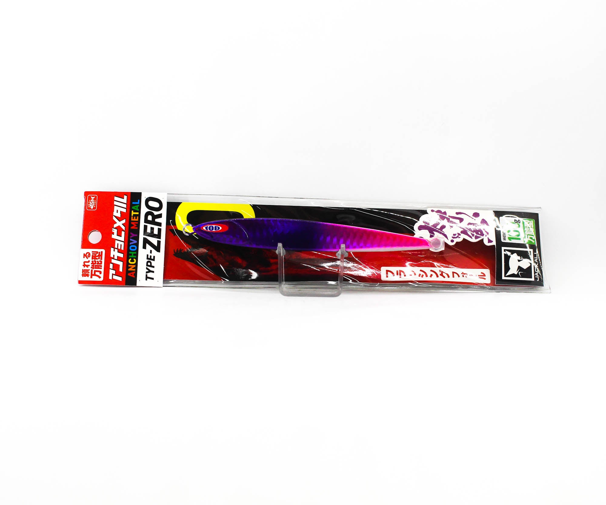 Jackall Metal Jig Anchovy Type 0 Flush Fall 100 grams PP Glow Edge (2082)