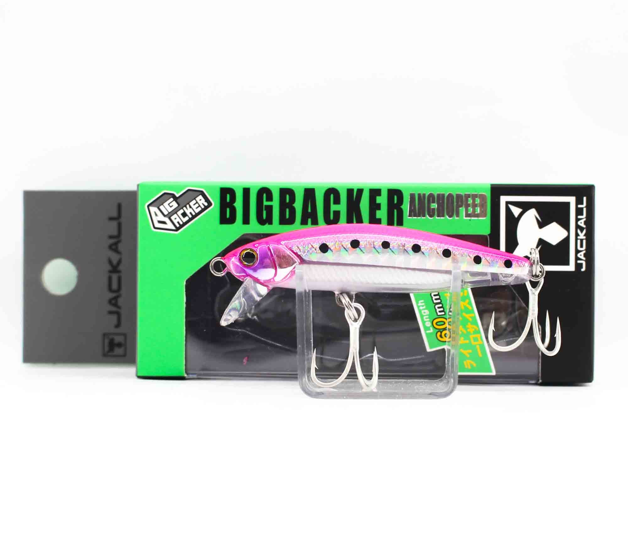 Jackall Big Backer Anchopeed 60 Sinking Lure 10.8 grams Pink Iwashi (3157)
