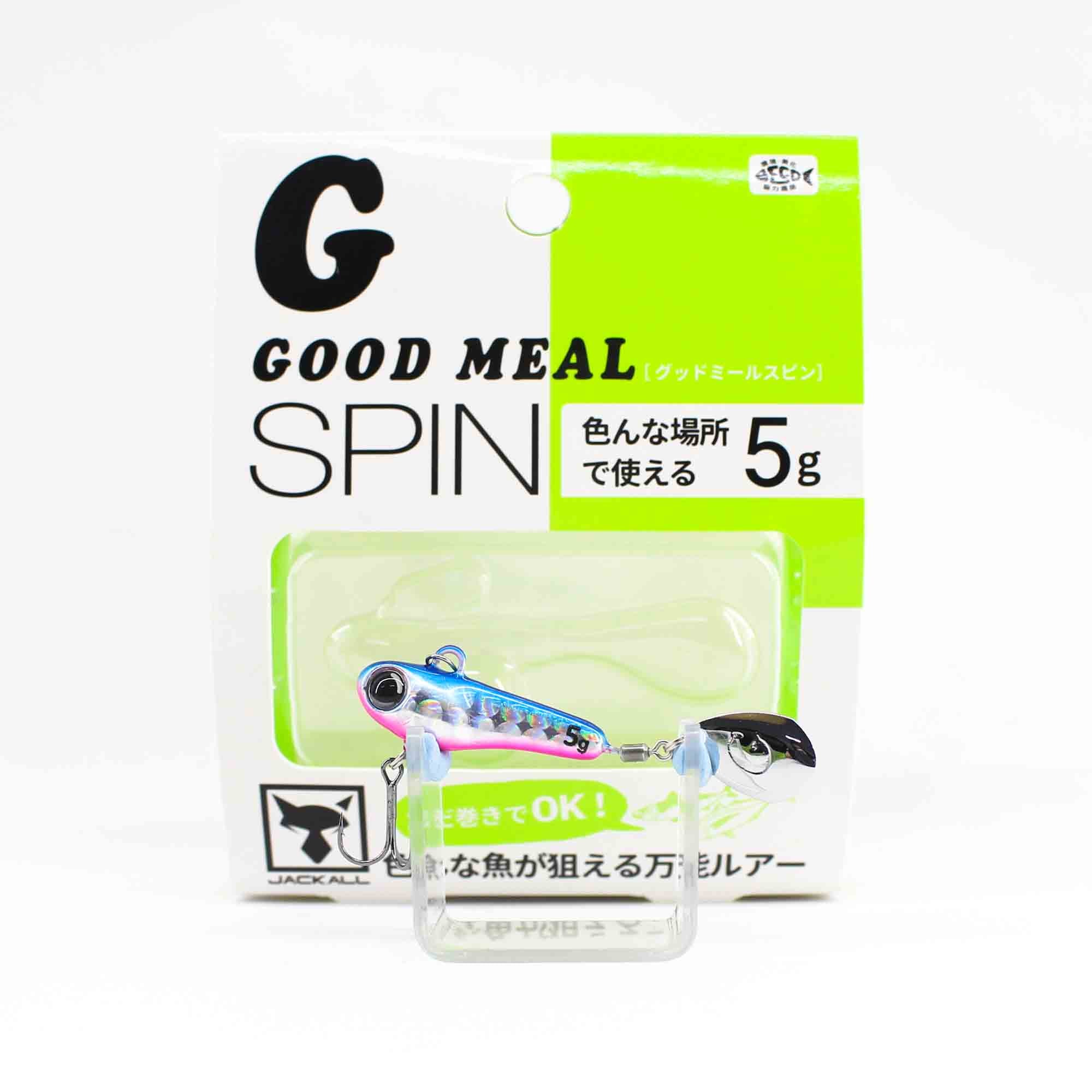 Jackall Good Meal Spin 52 mm 5 grams Sinking Lure Blue Pink (7261)