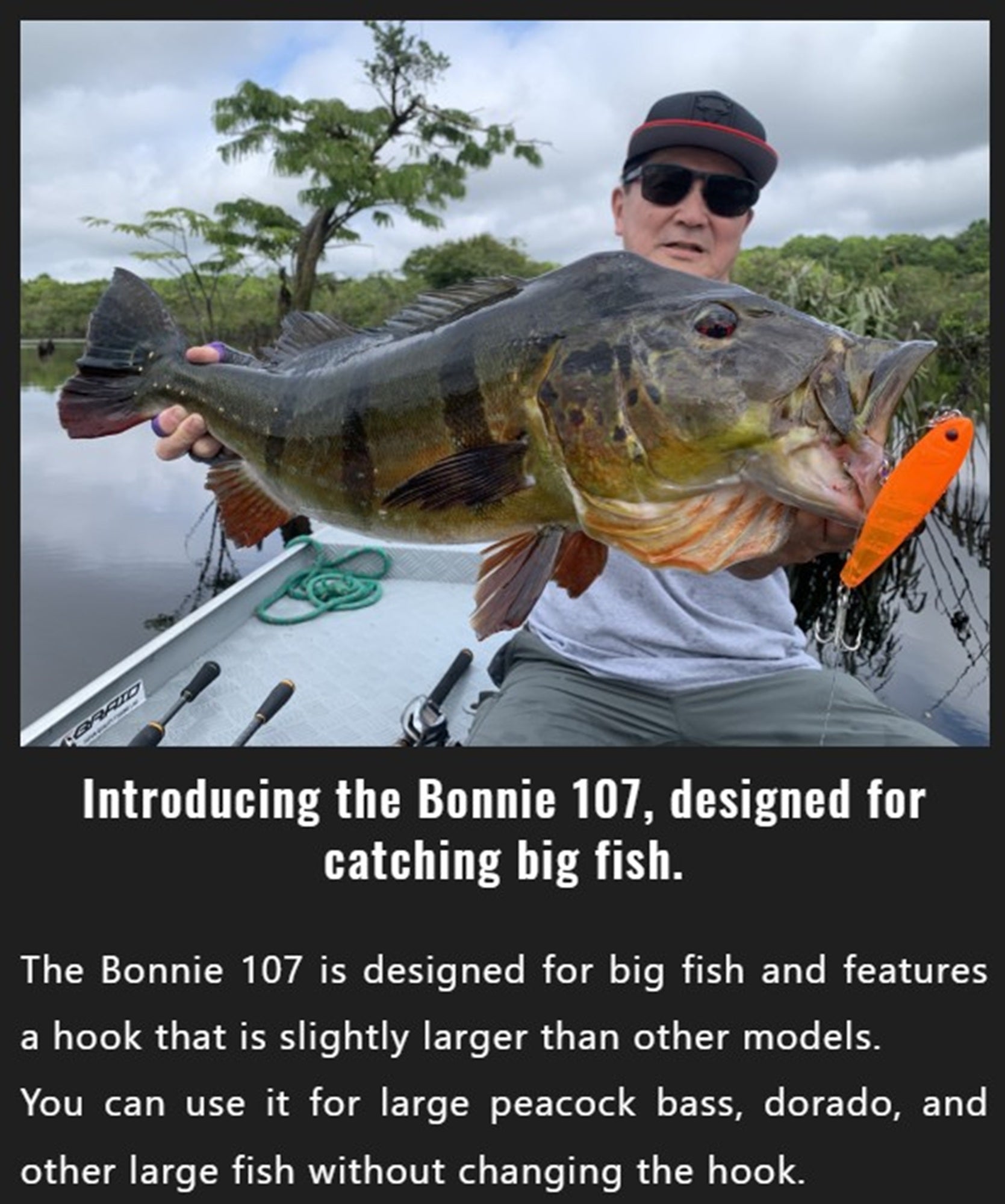 Jackall Bonnie 107 Floating Lure Bone Black (7841)