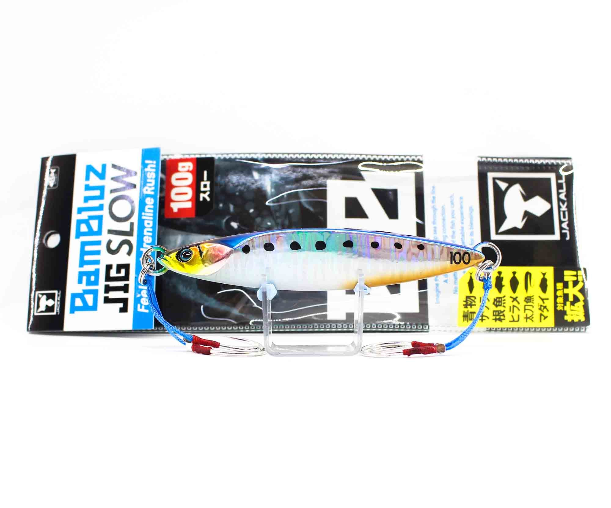 Jackall Metal Jig Bambluz Slow 100 grams Iwashi Magma Wave HL (8015)