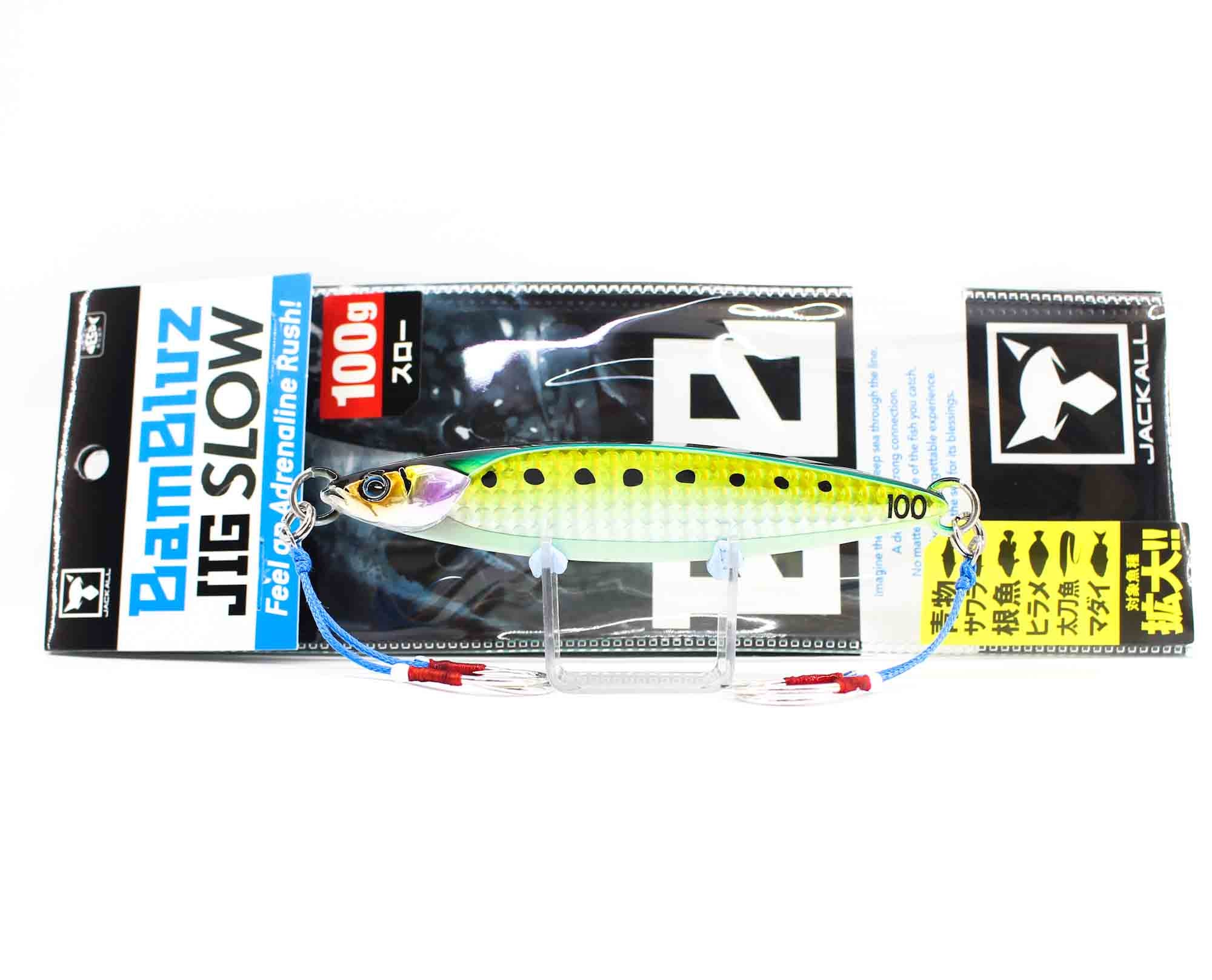 Jackall Metal Jig Bambluz Slow 100 grams Glow Belly Lens Iwashi (8022)