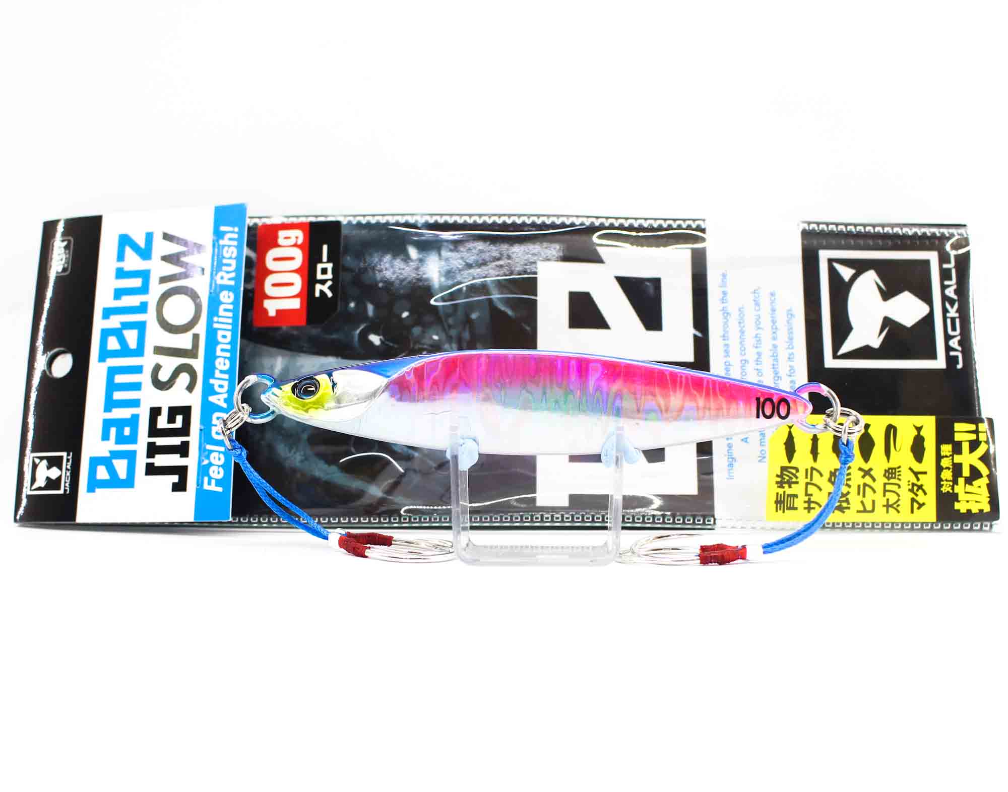 Jackall Metal Jig Bambluz Slow 100 grams Sexy Blue Pink (8039)