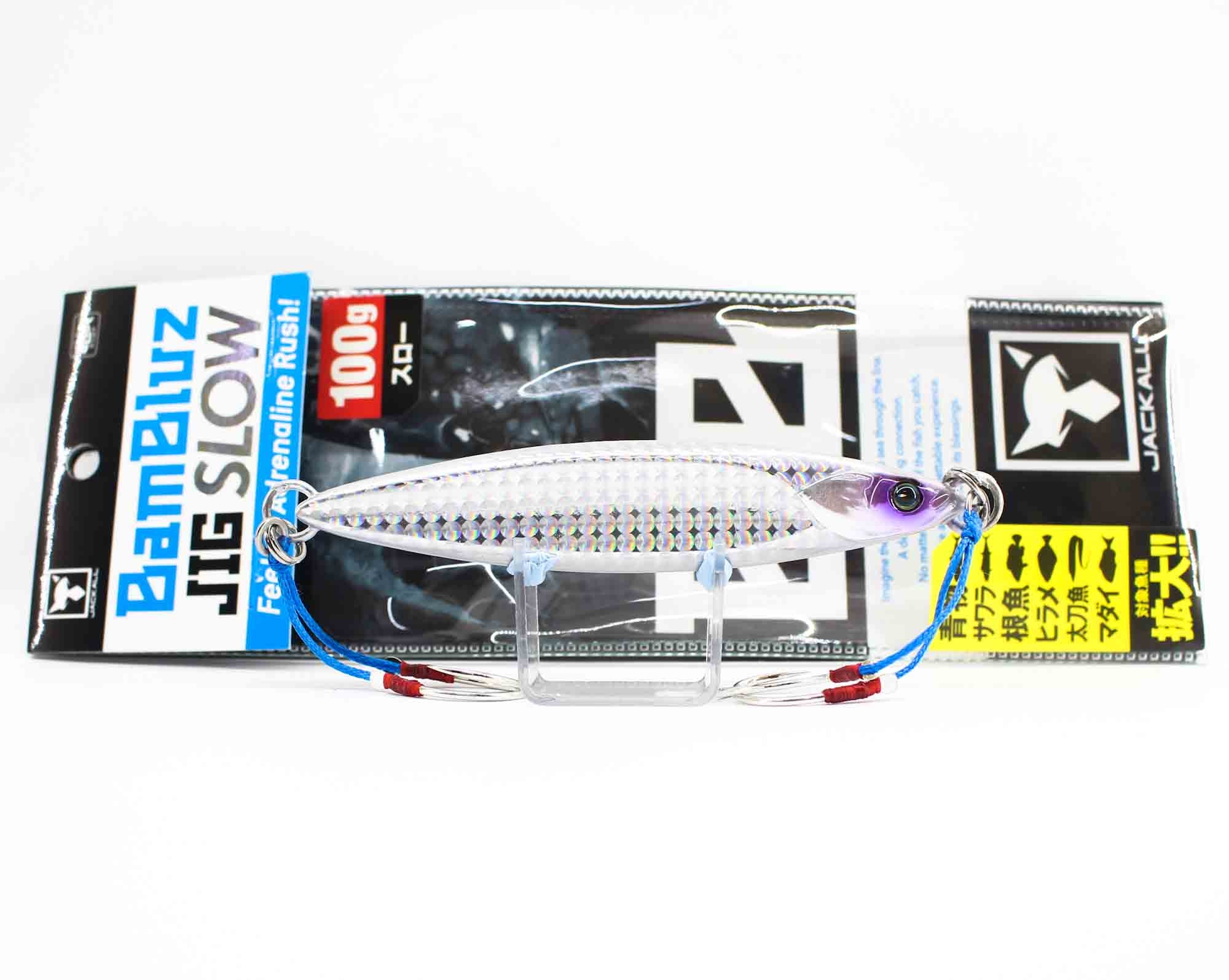 Jackall Metal Jig Bambluz Slow 100 grams Silver Glow Stripe (8046)