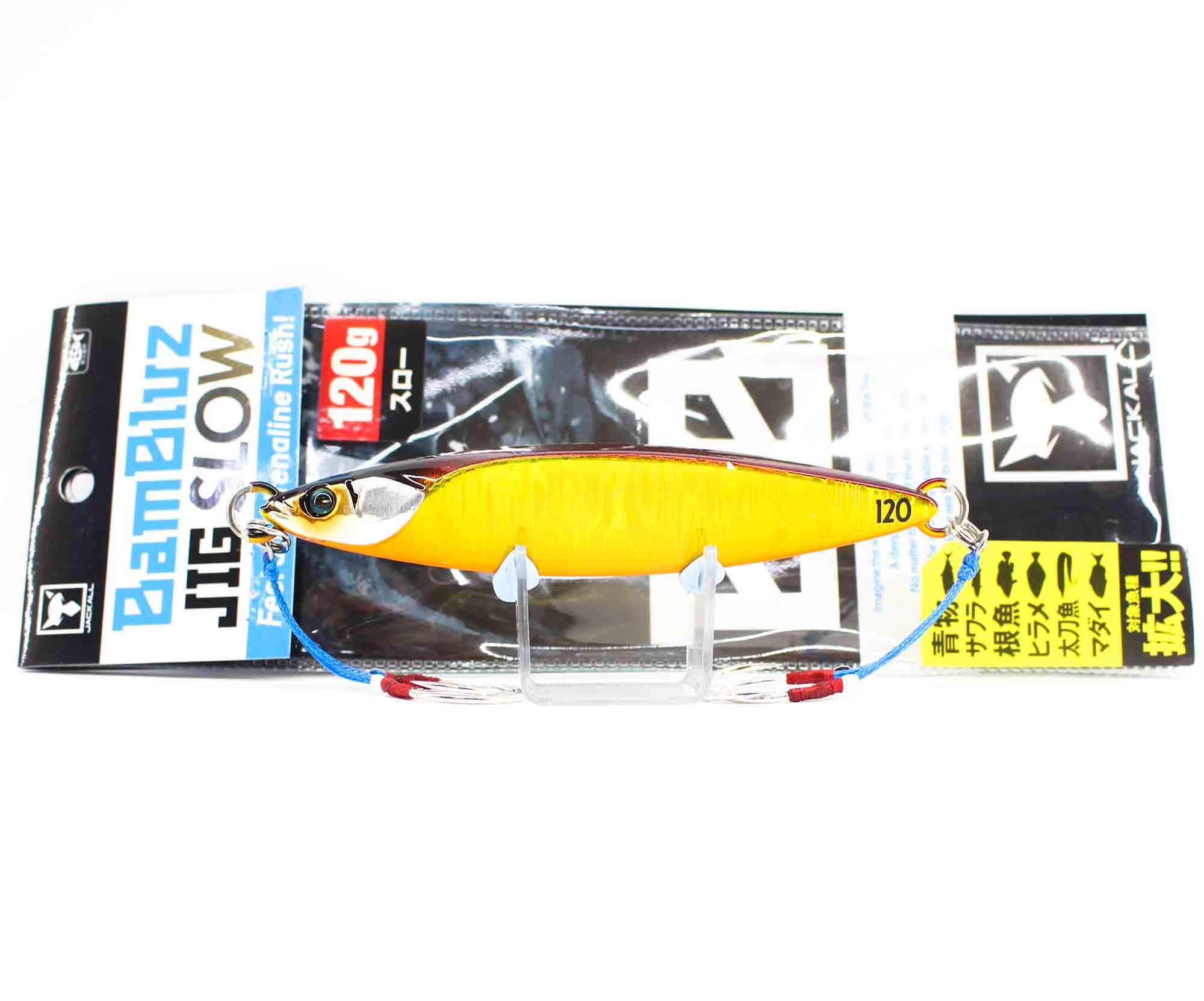 Jackall Metal Jig Bambluz Slow 120 grams Red Gold Magma Wave HL (8077)