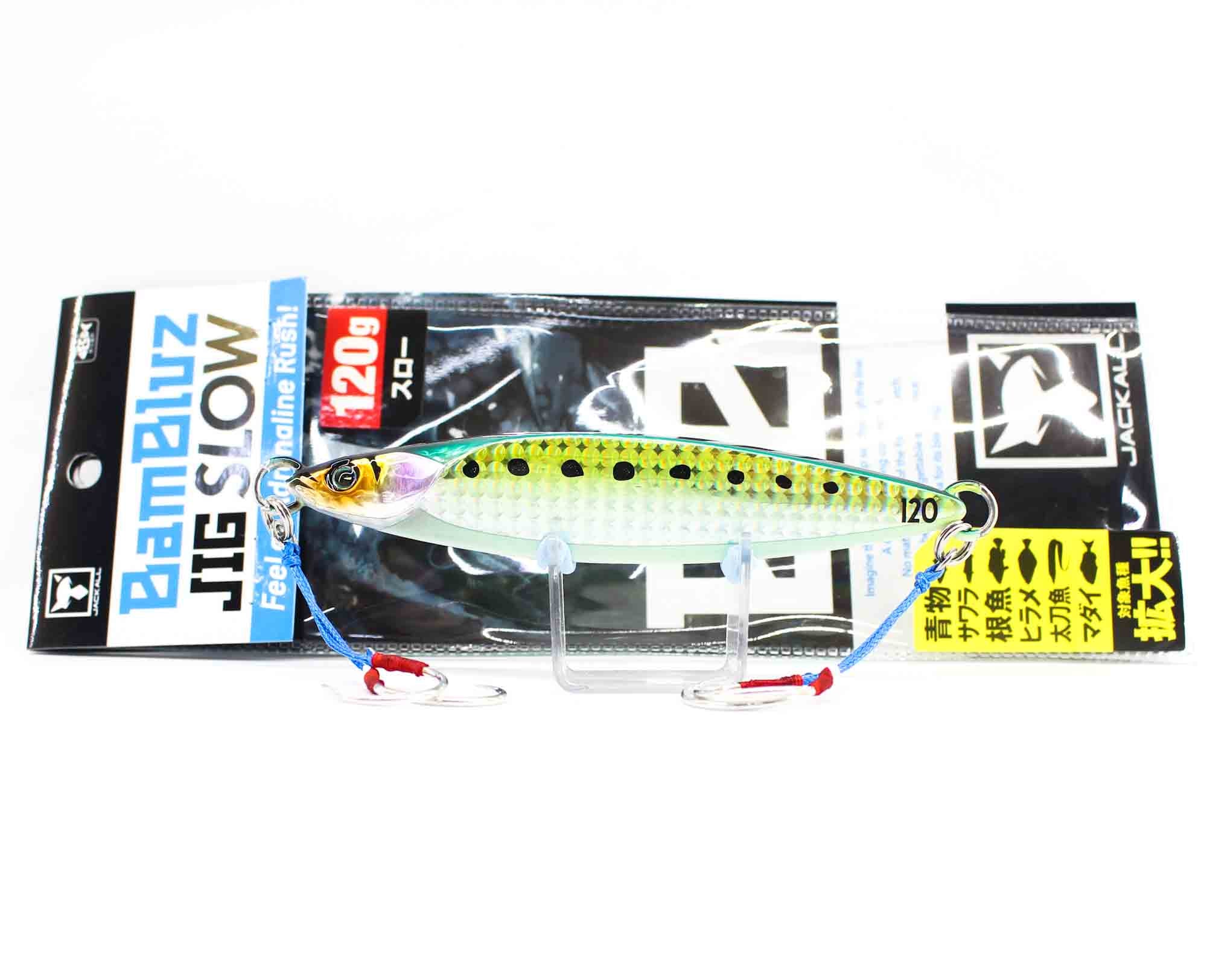 Jackall Metal Jig Bambluz Slow 120 grams Glow Belly Lens Iwashi (8107)