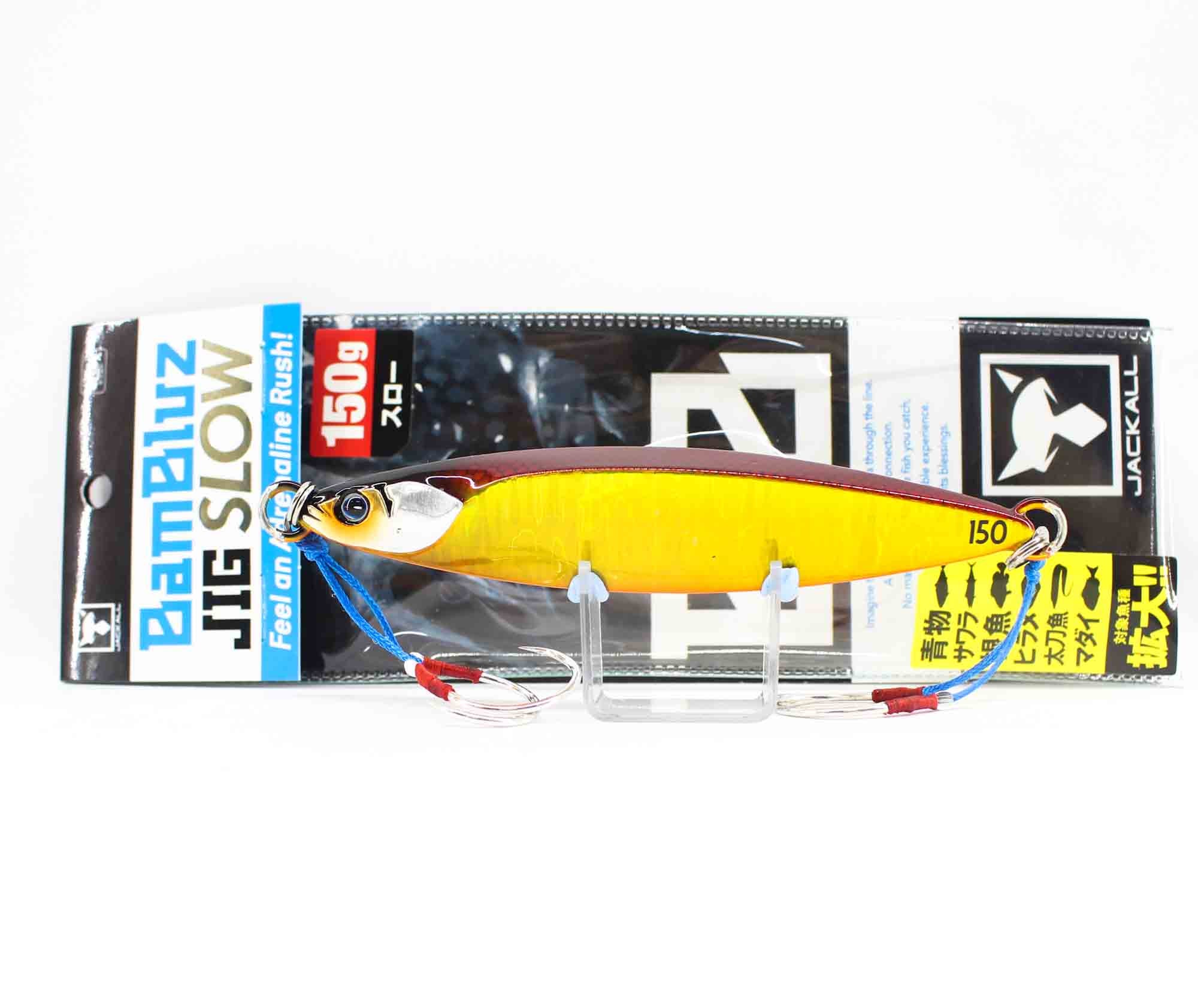Jackall Metal Jig Bambluz Slow 150 grams Red Gold Magma Wave Hl (8152)