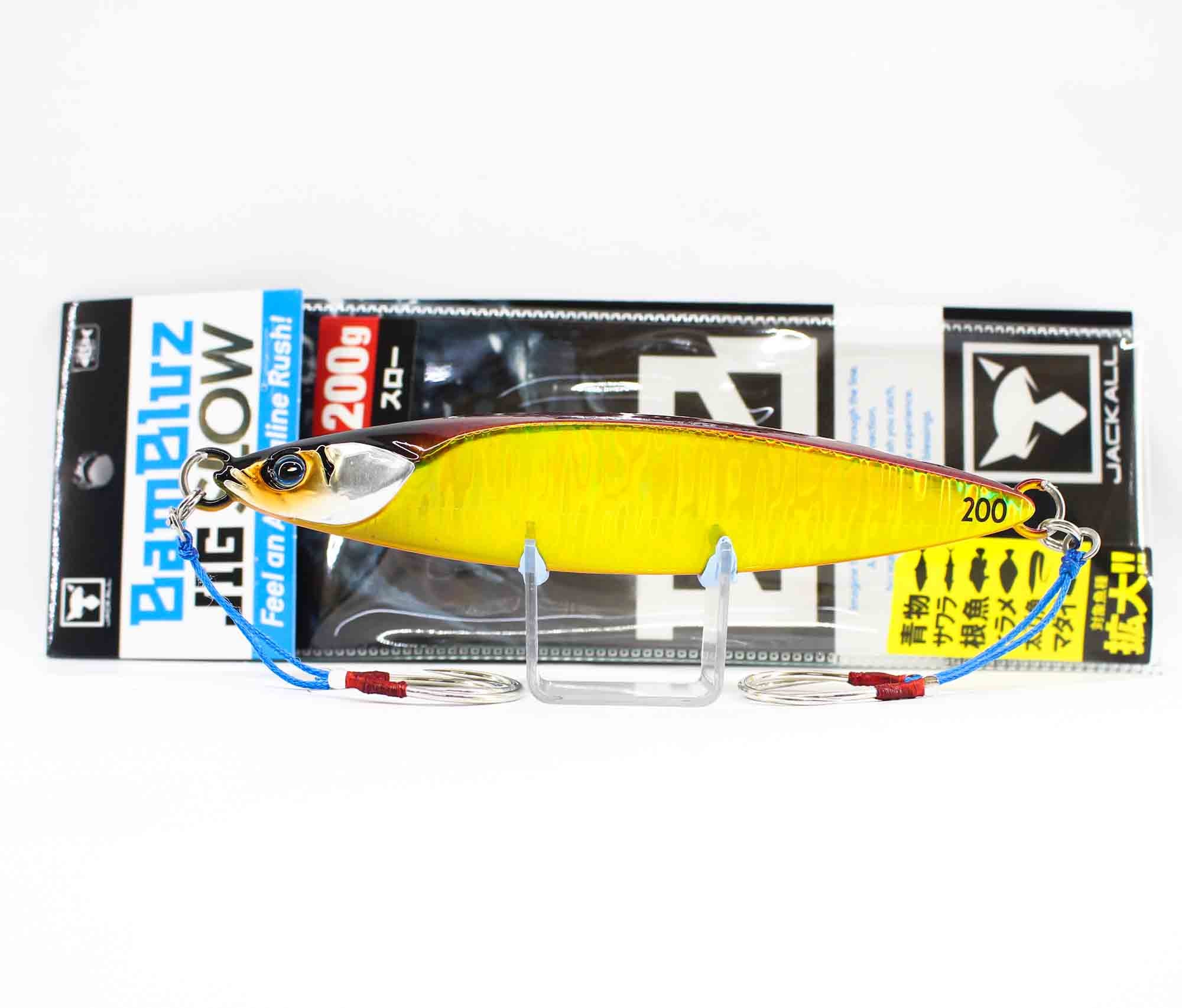 Jackall Metal Jig Bambluz Slow 200 grams Red Gold Magma Wave Hl (8312)