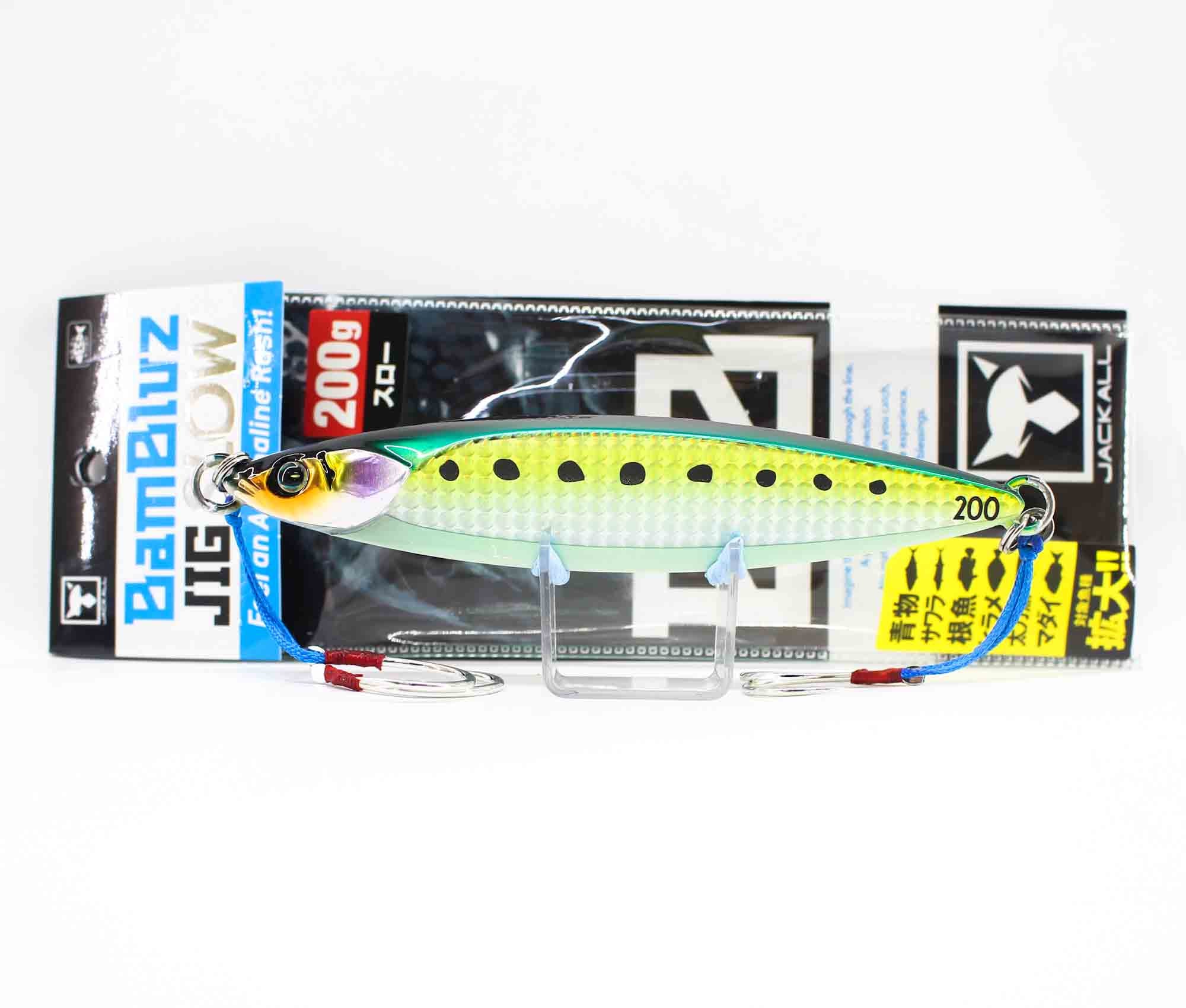Jackall Metal Jig Bambluz Slow 200 grams Glow Belly Lens Iwashi (8343)