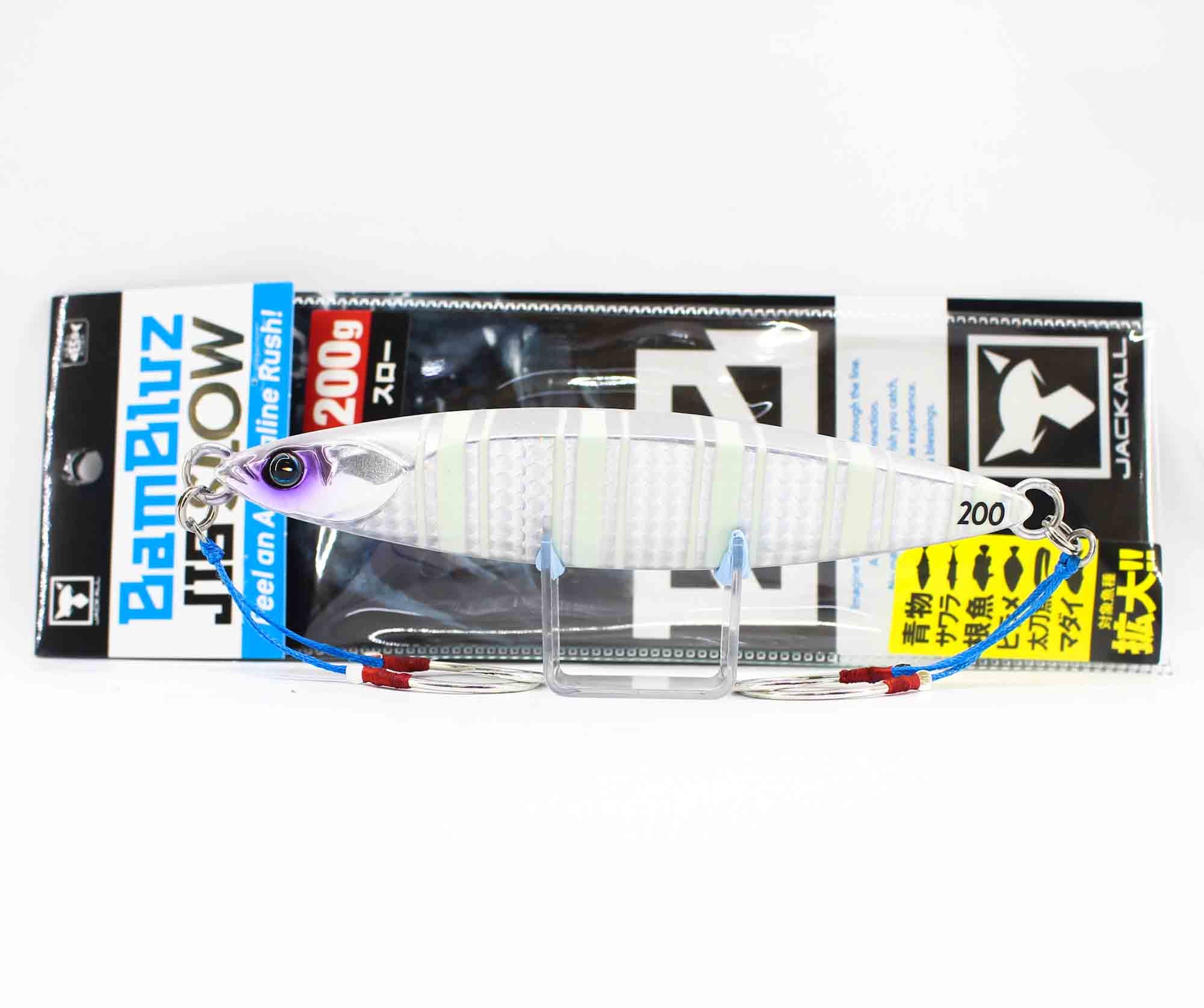 Jackall Metal Jig Bambluz Slow 200 grams Silver Glow Stripe (8367)