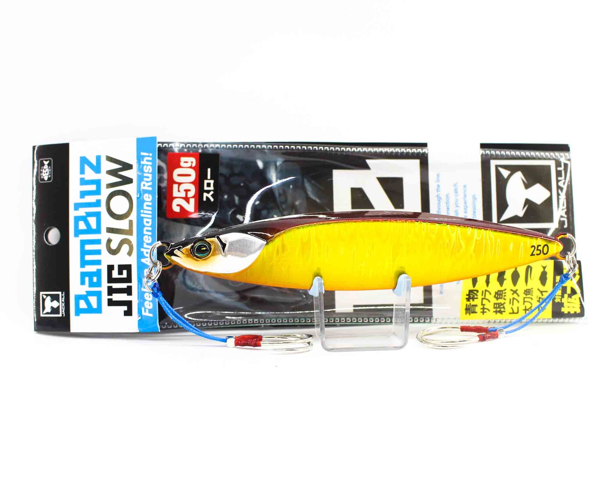 Jackall Metal Jig Bambluz Slow 250 Grams Red Gold Magma Wave Hl (8398)