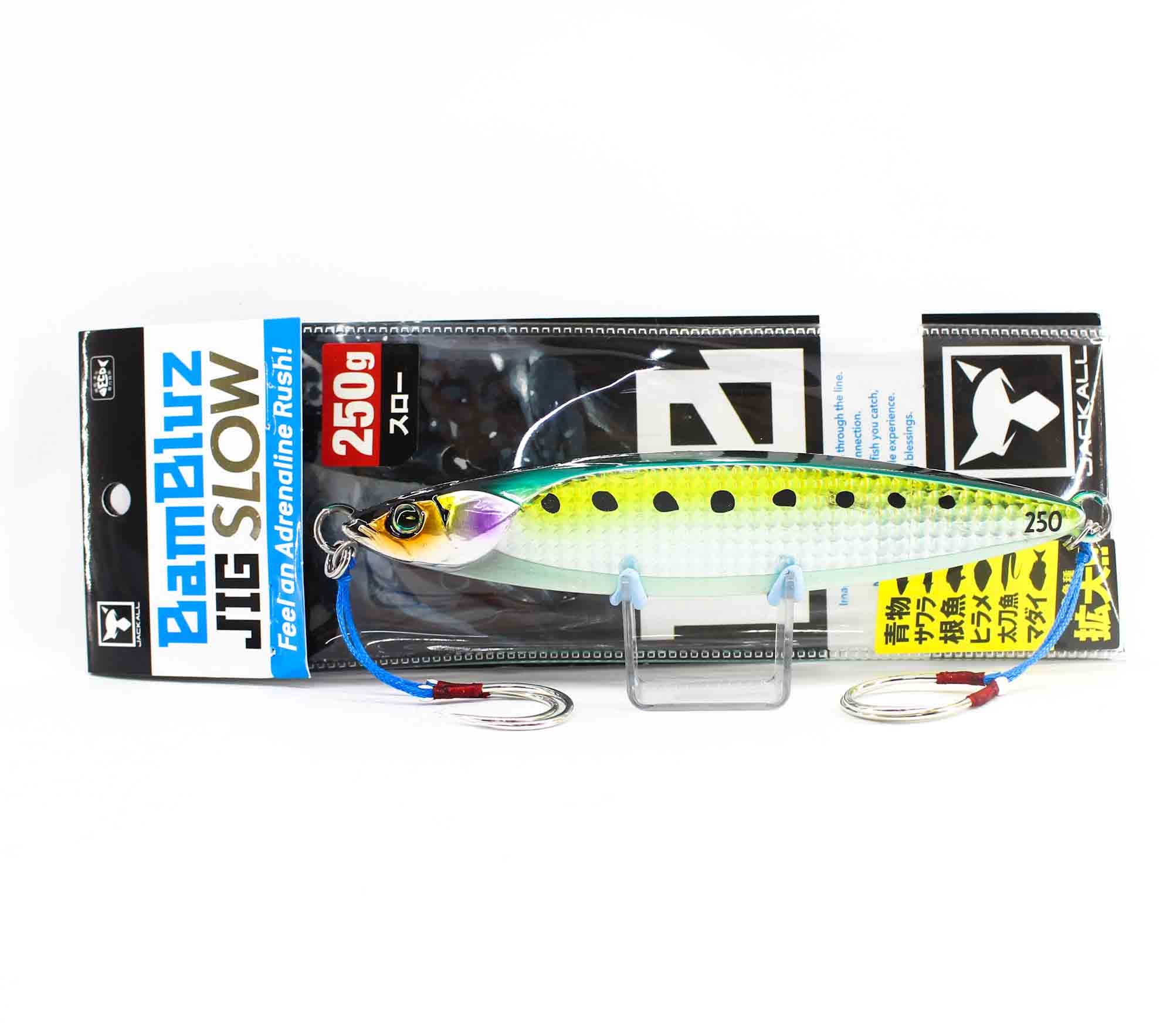 Jackall Metal Jig Bambluz Slow 250 Grams Glow Belly Lens Iwashi (8428)