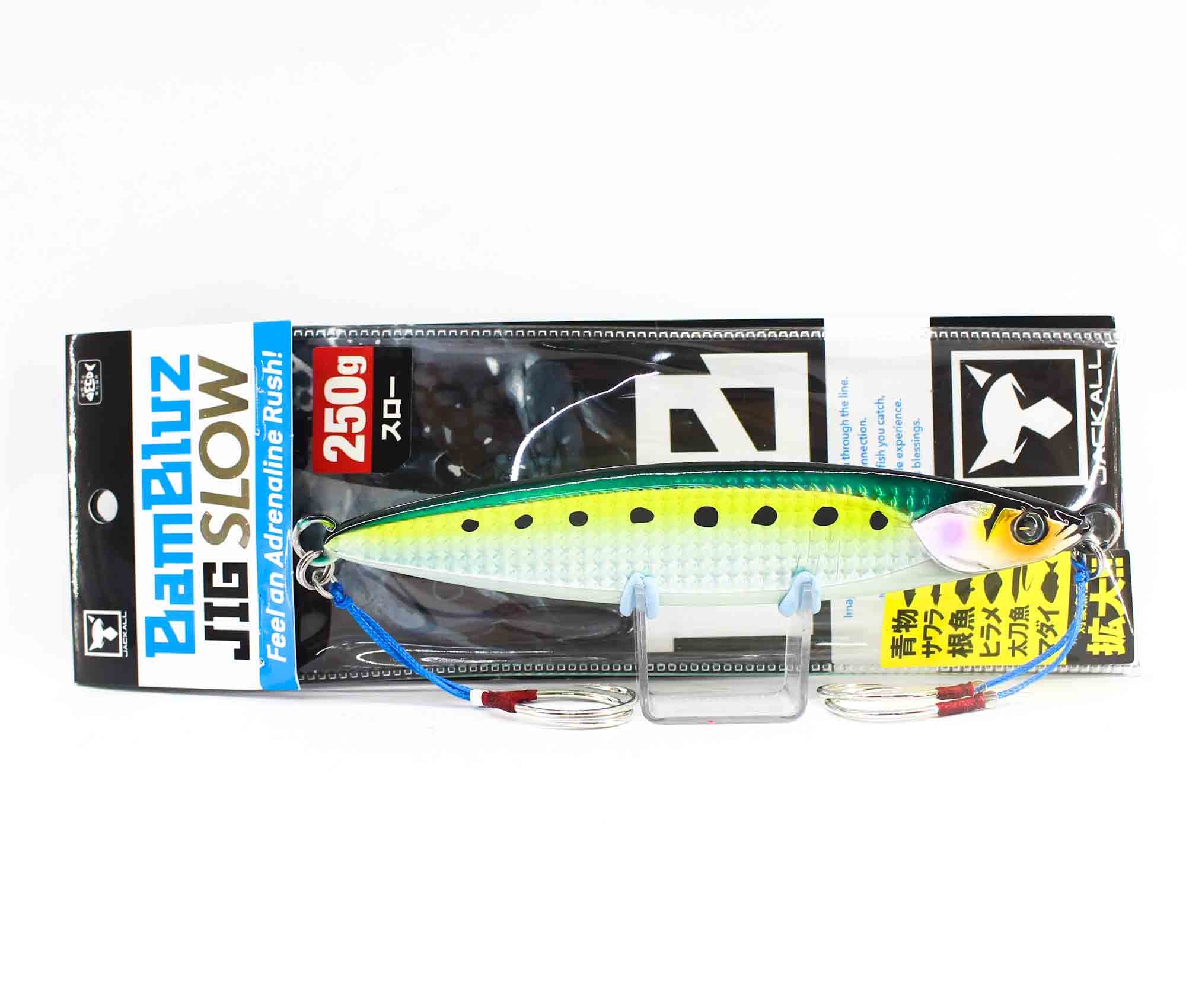 Jackall Metal Jig Bambluz Slow 250 Grams Glow Belly Lens Iwashi (8428)