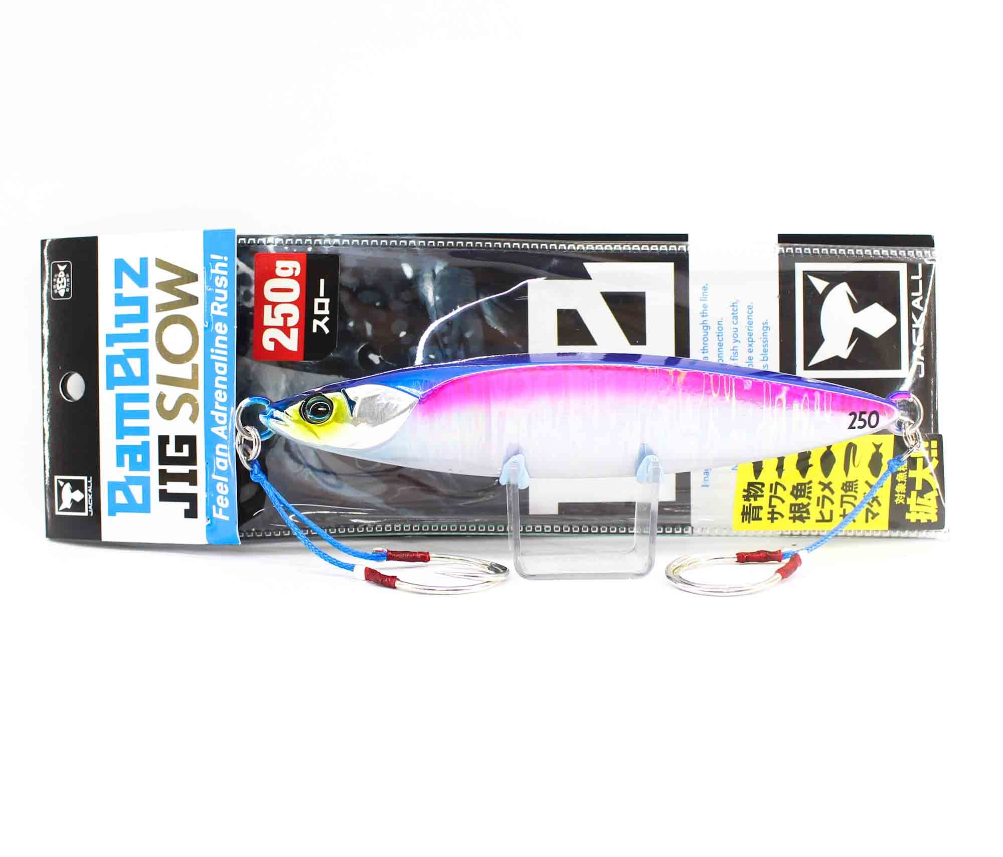 Jackall Metal Jig Bambluz Slow 250 Grams Sexy Blue Pink (8435)
