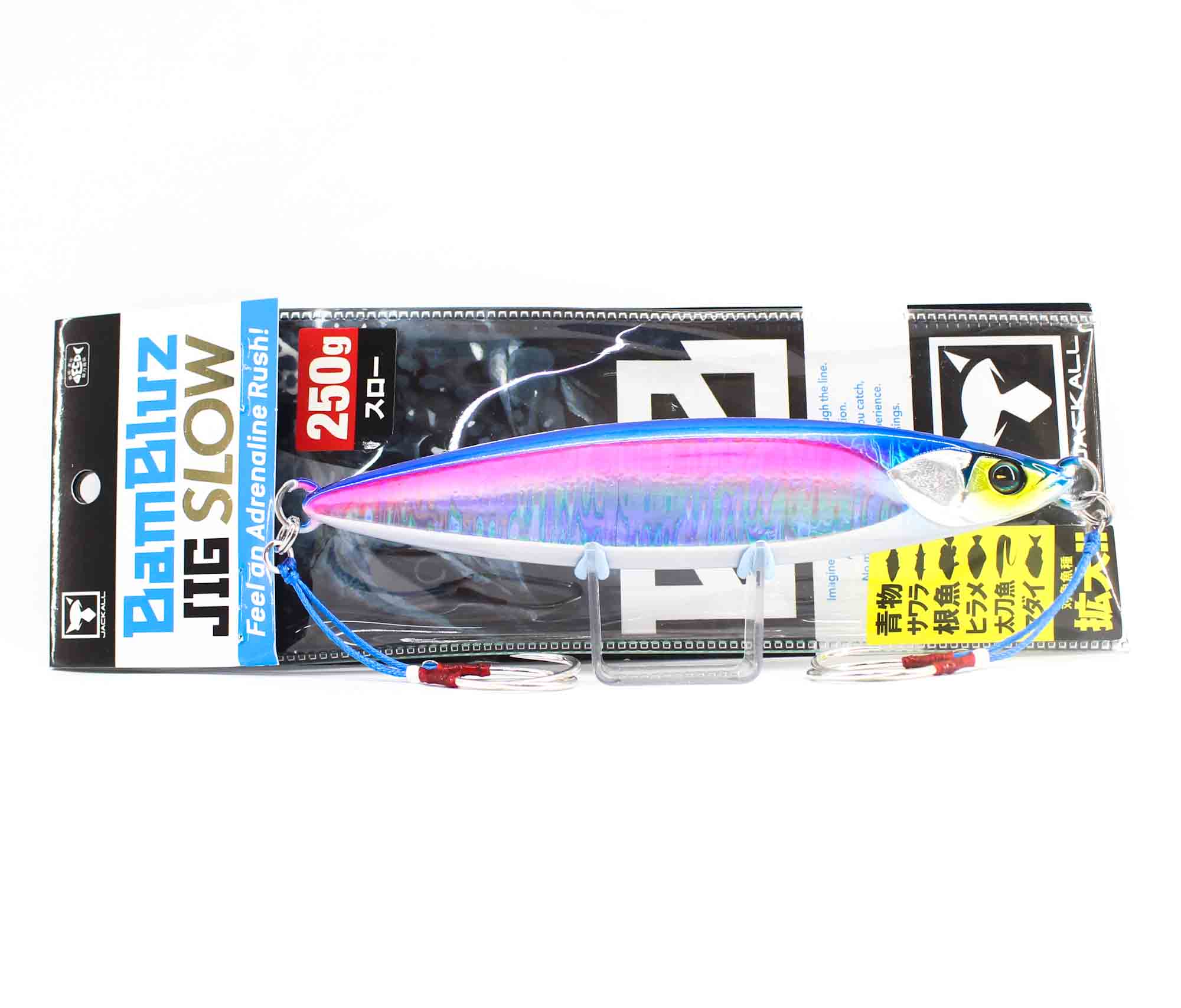 Jackall Metal Jig Bambluz Slow 250 Grams Sexy Blue Pink (8435)