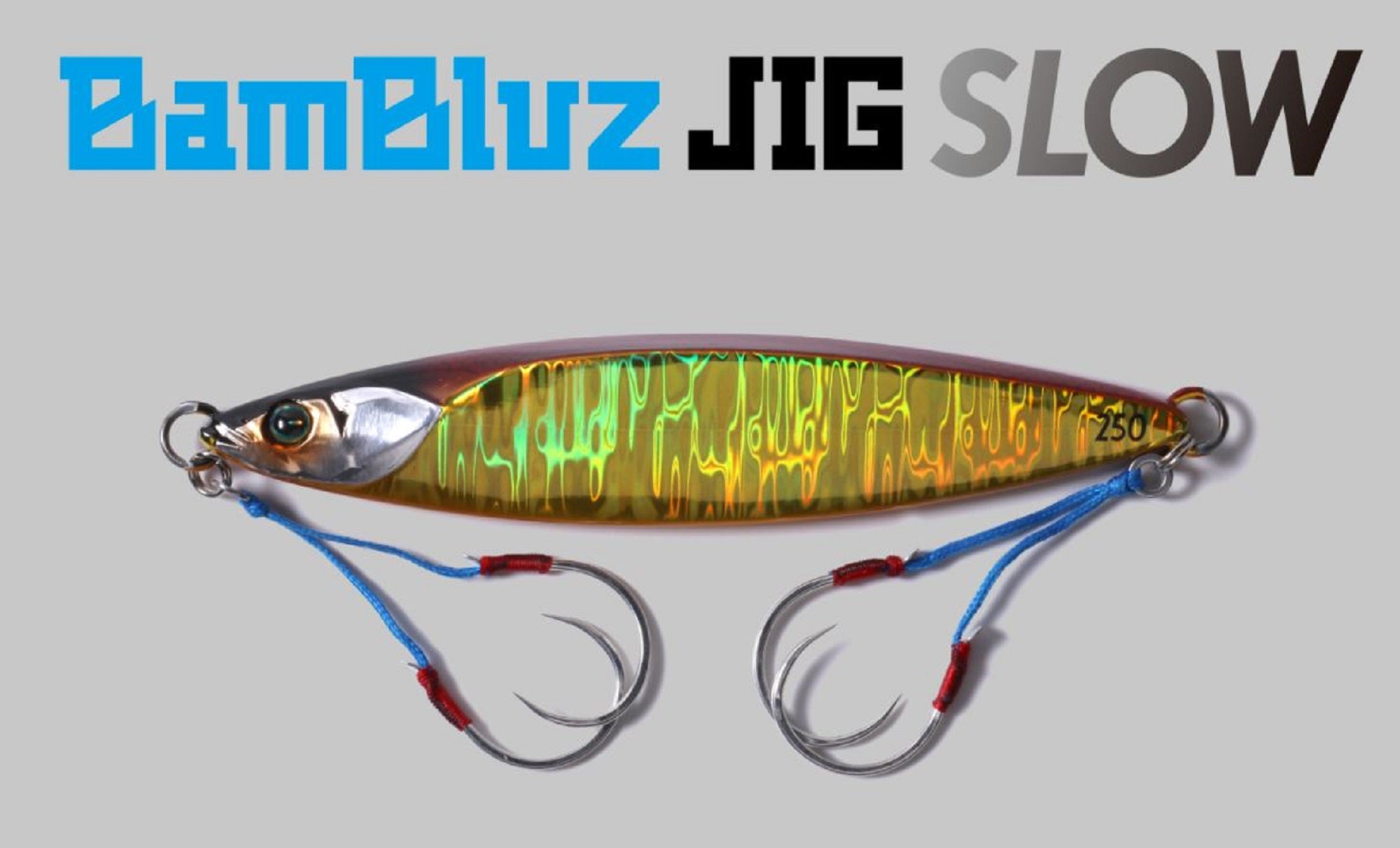 Jackall Metal Jig Bambluz Slow 250 Grams Sexy Blue Pink (8435)