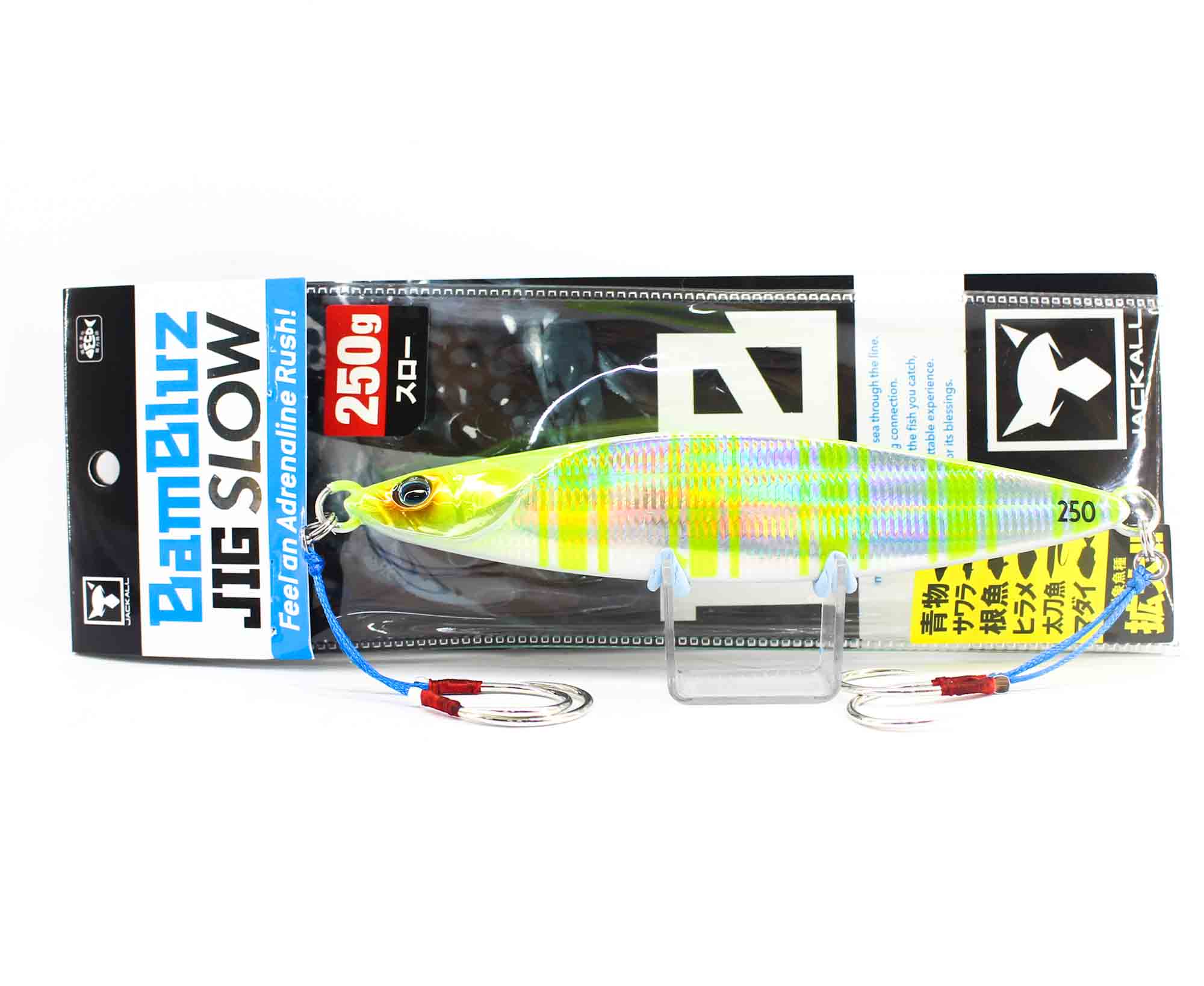 Jackall Metal Jig Bambluz Slow 250 Grams Chart Back Stripe (8459)