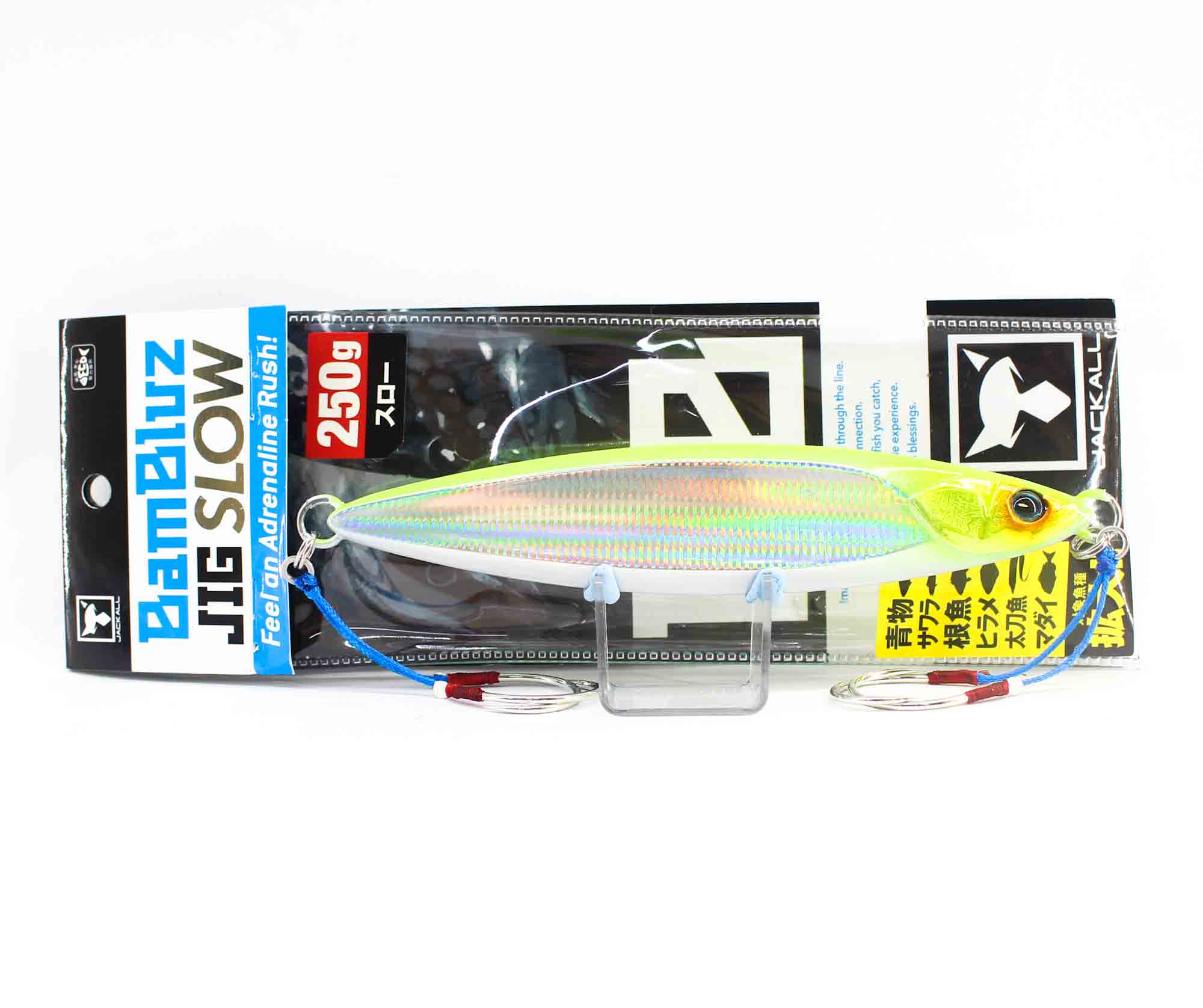 Jackall Metal Jig Bambluz Slow 250 Grams Chart Back Stripe (8459)