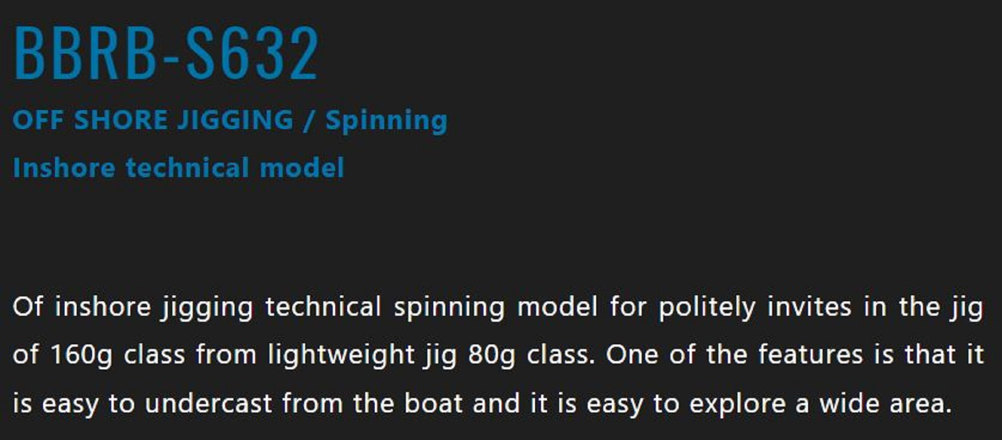Sale Jackall Rod Spinning Bambluz BBRB-S632 (0100)