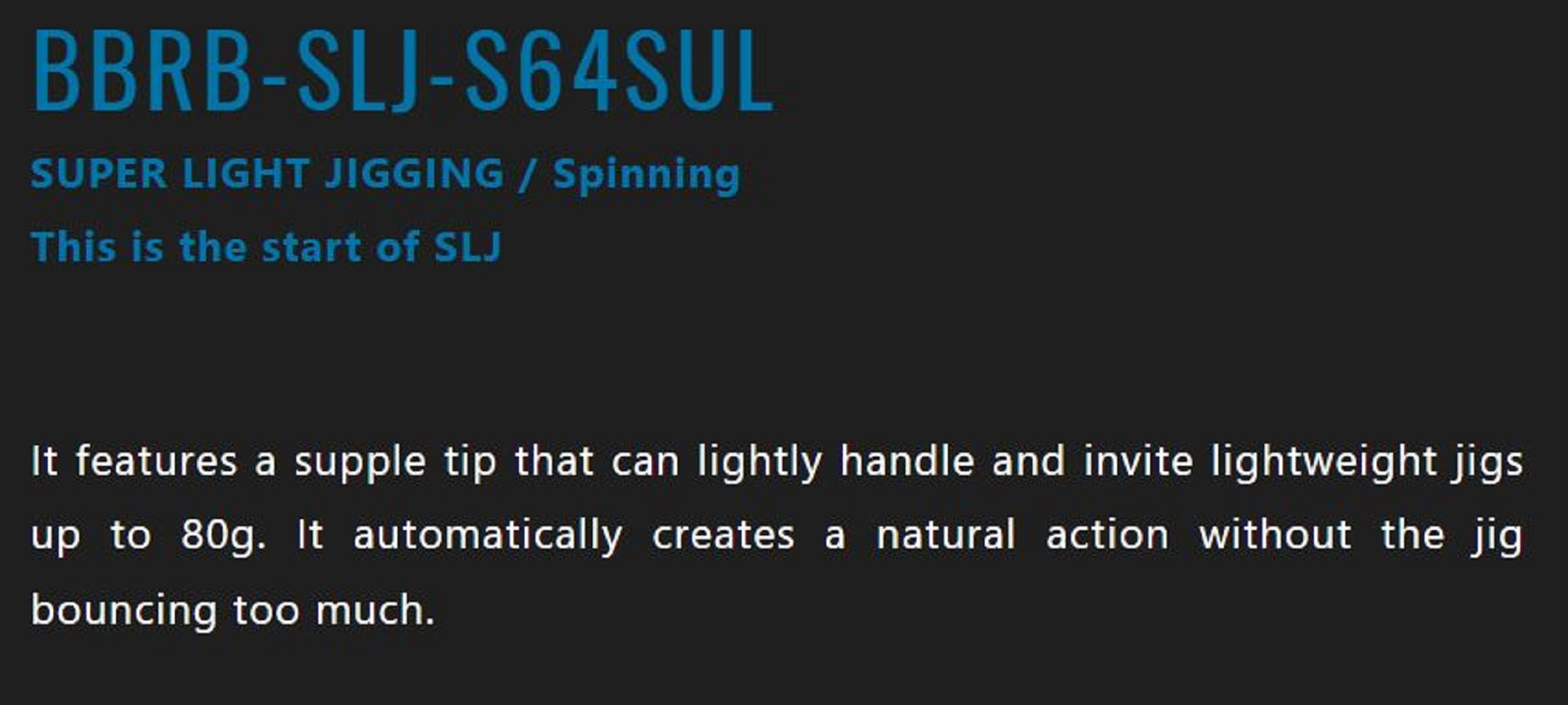 Sale Jackall Rod Spinning Bambluz BBRB-SLJ-S64SUL (0148)
