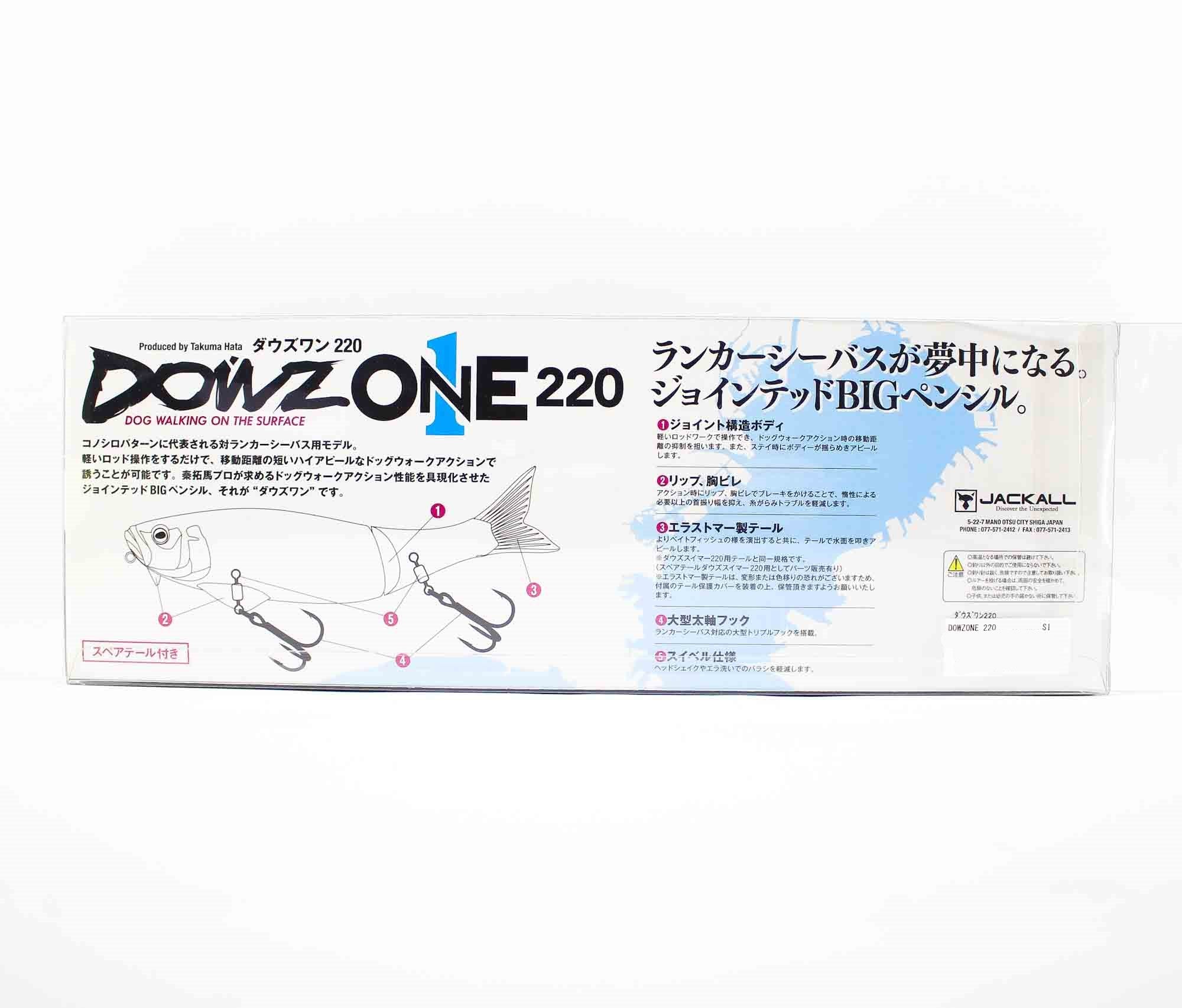 Jackall Dowzone 220 Floating Lure Chart Back Pearl Konoshiro (2203)