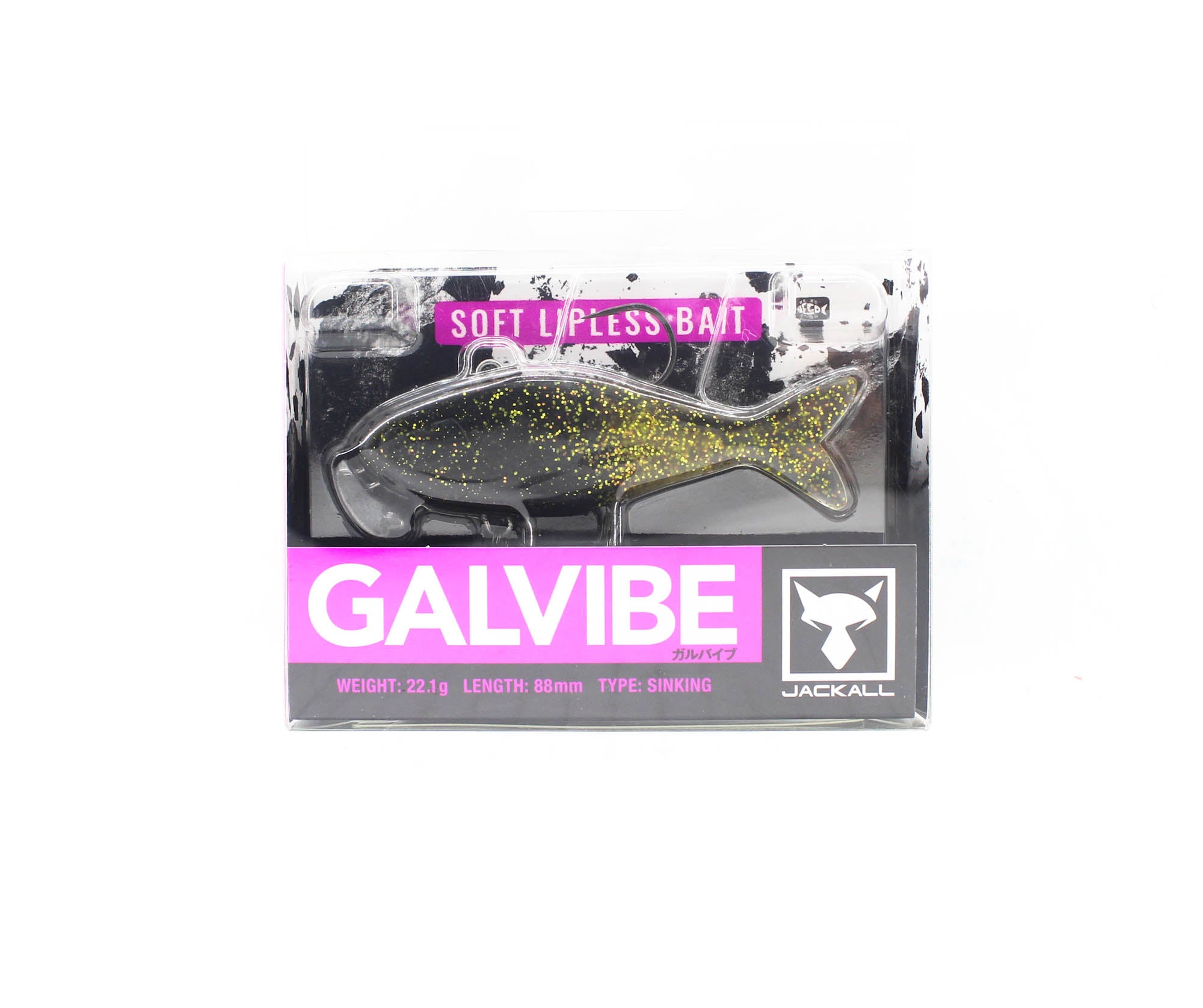 Jackall Galvibe Vibration 88 mm 22.1 grams Sinking Lure Gold Black (2890)