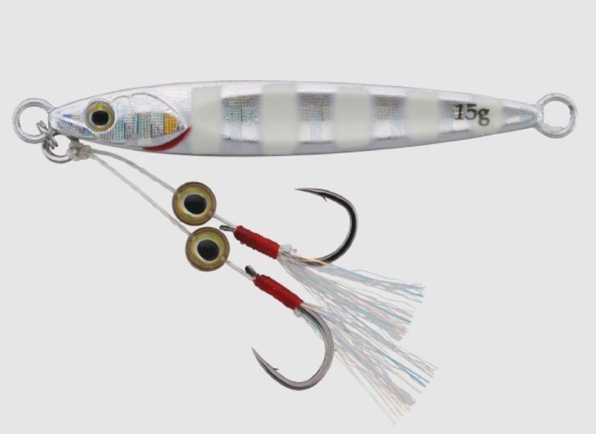 Jackall Metal Jig Big Backer Fit 15 Grams Glow Stripe Border Hl (3279)